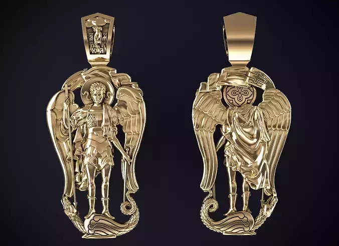 ARCHANGEL MICHAEL PENDANT Printable Model