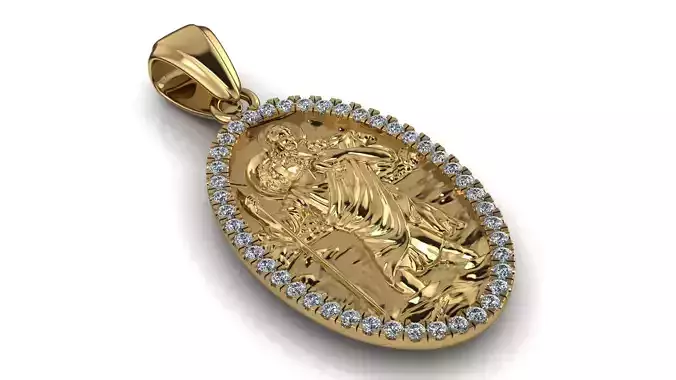Saint Christopher Pendant - San Cristobal