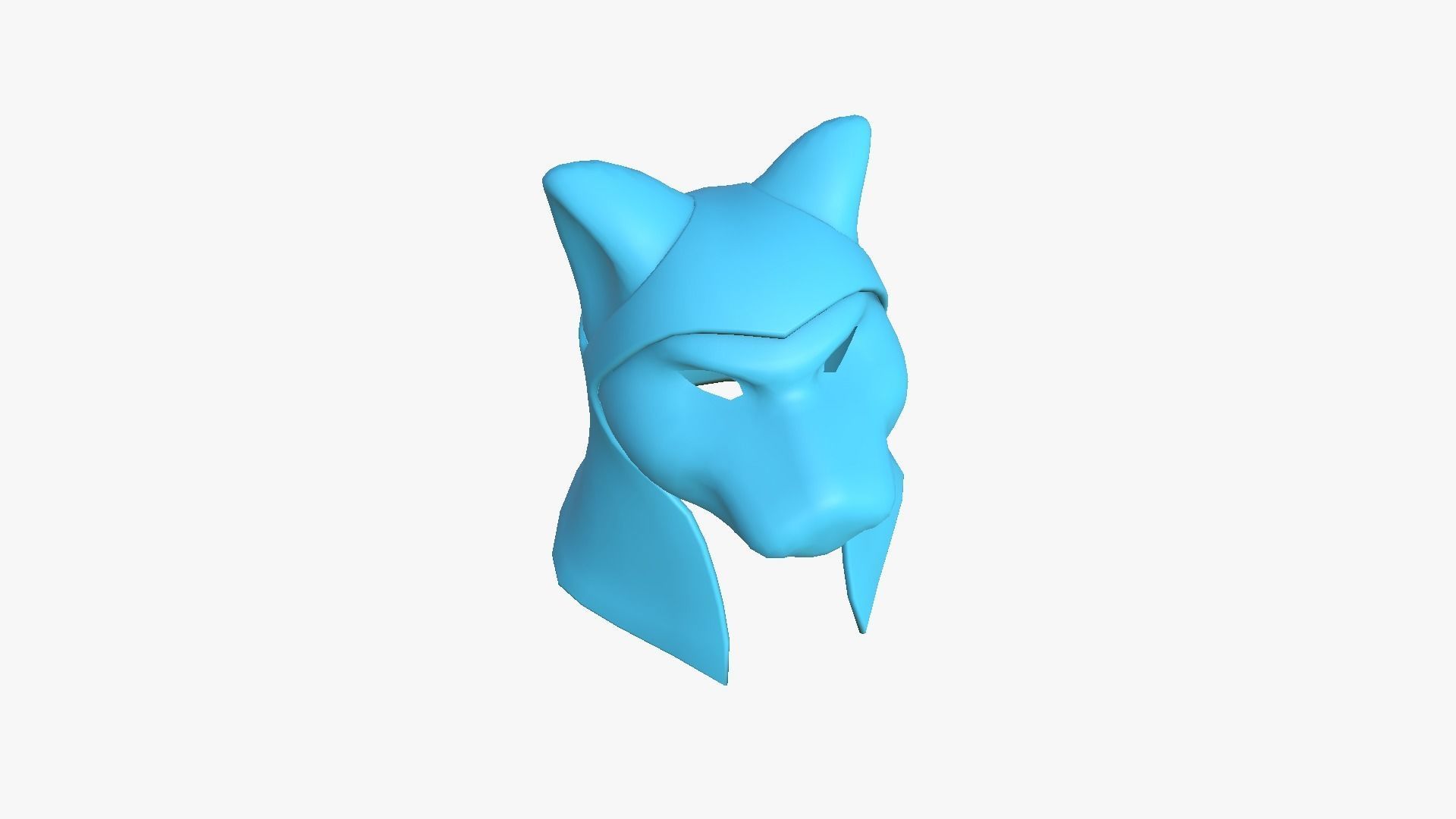 Bastet Mask A06 - Egyptian Gods Character Clothing Low-poly 3D model_11