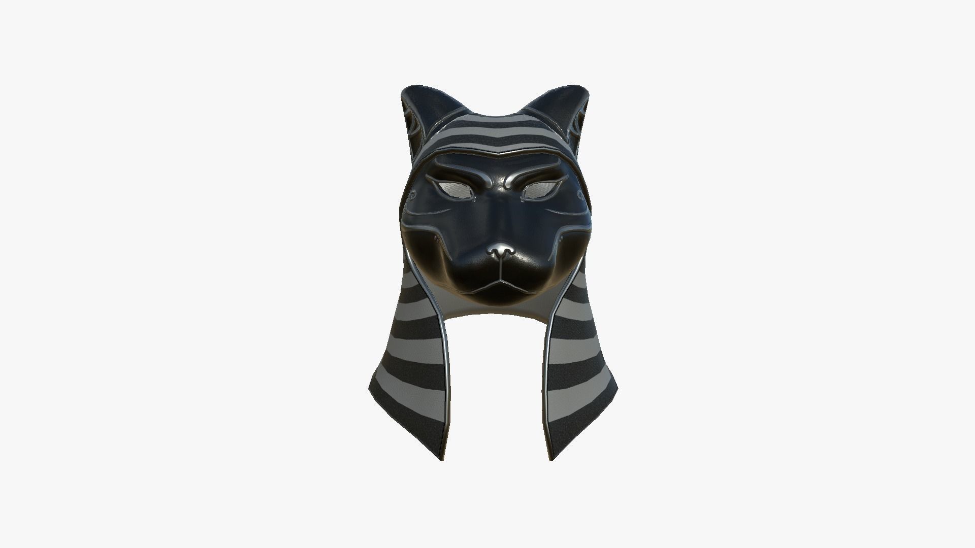 Bastet Mask A05 - Egyptian Gods Character Clothing Low-poly 3D model_1