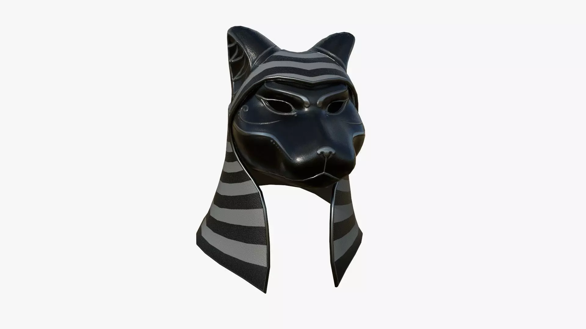 Bastet Mask A05 - Egyptian Gods Character Clothing Low-poly 3D model_0