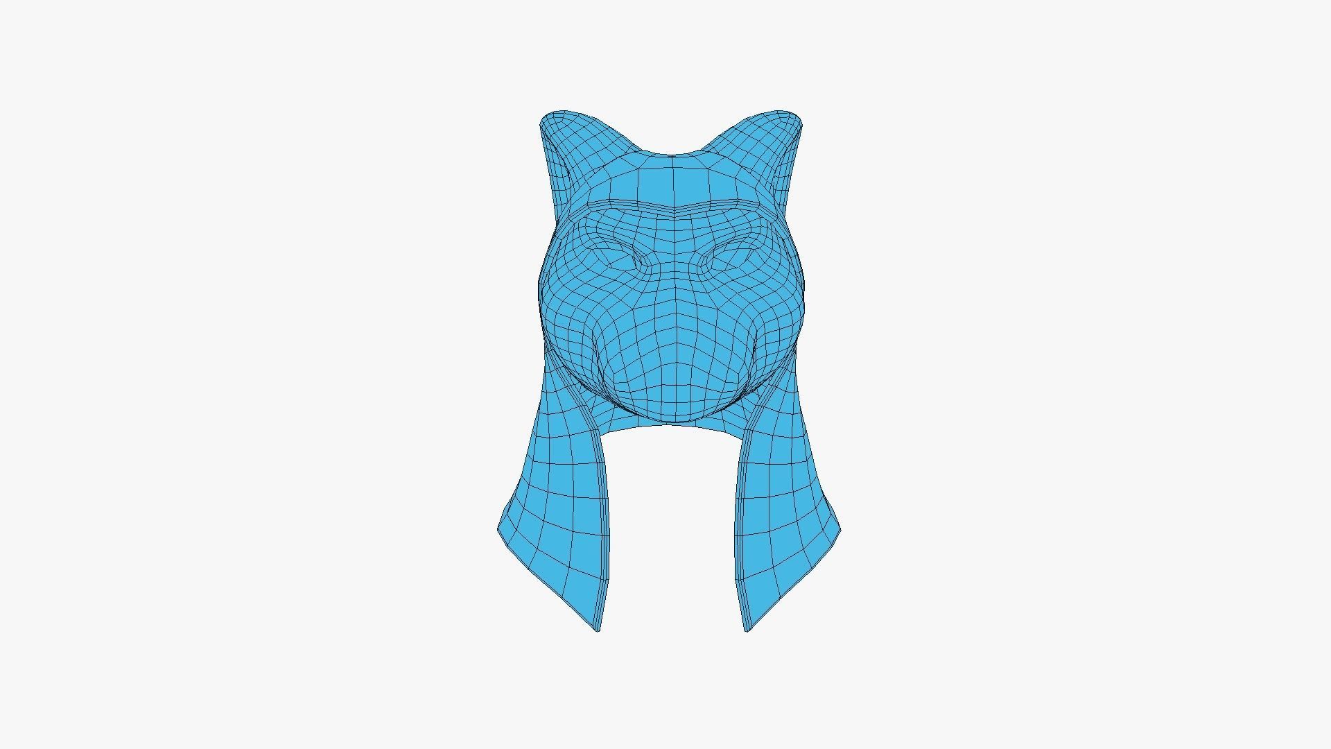 Bastet Mask A05 - Egyptian Gods Character Clothing Low-poly 3D model_19