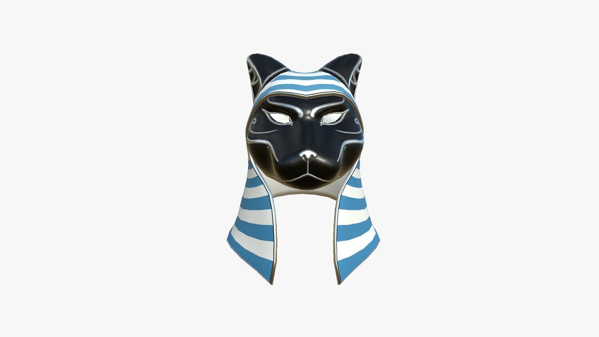 Bastet Mask A04 - Egyptian Gods Character Clothing Low-poly 3D model_1