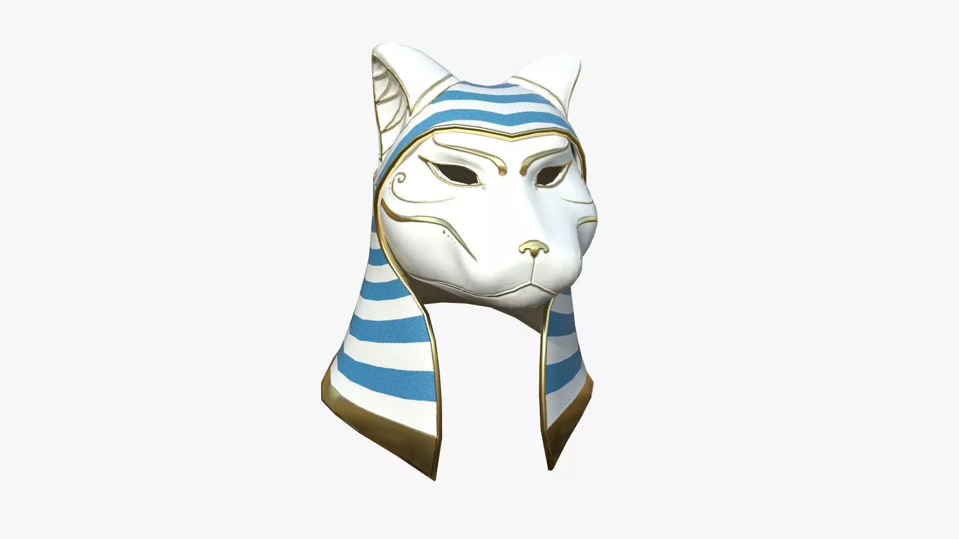 Bastet Mask A03 - Egyptian Gods Character Clothing Low-poly 3D model_0