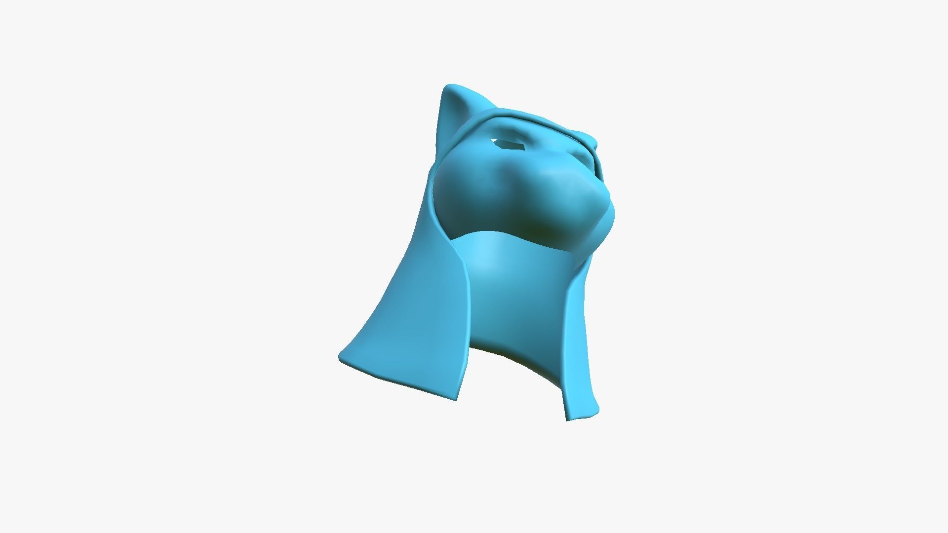 Bastet Mask A01 - Egyptian Gods Character Clothing Low-poly 3D model_12