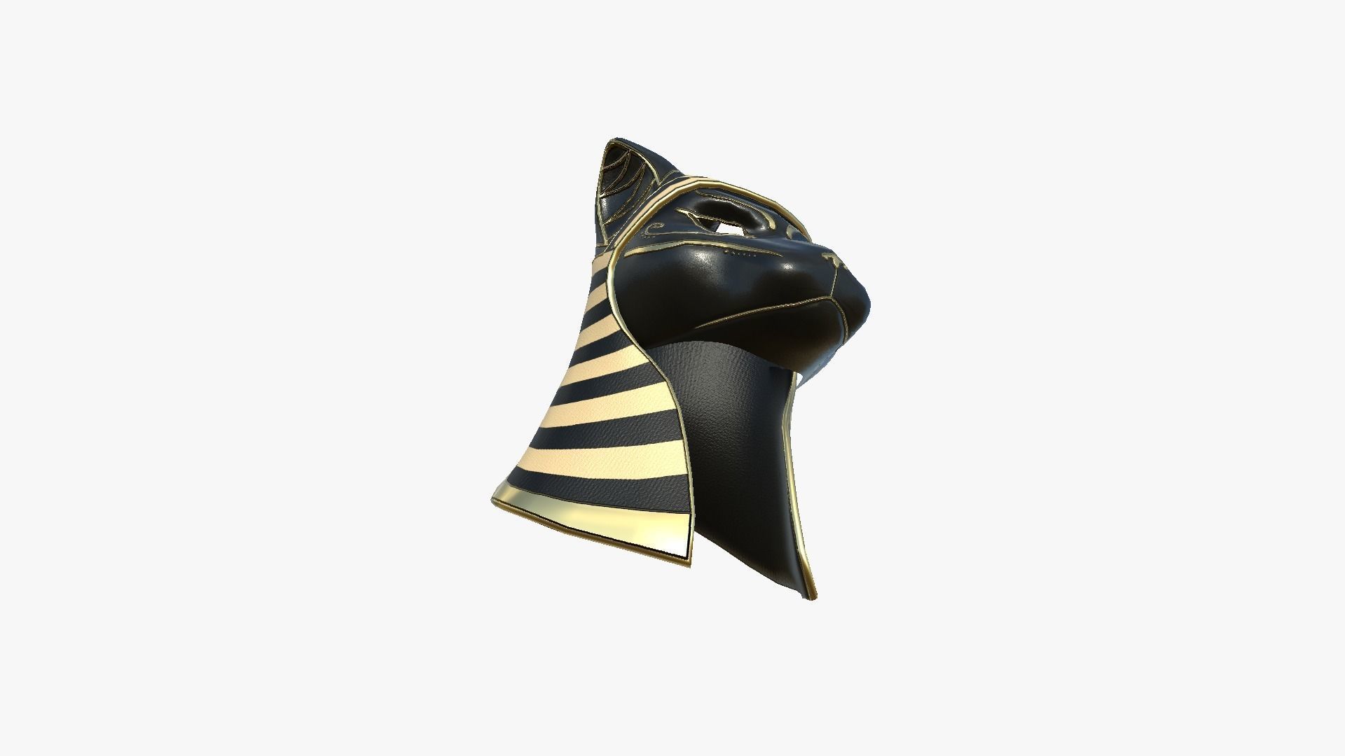 Bastet Mask A01 - Egyptian Gods Character Clothing Low-poly 3D model_4