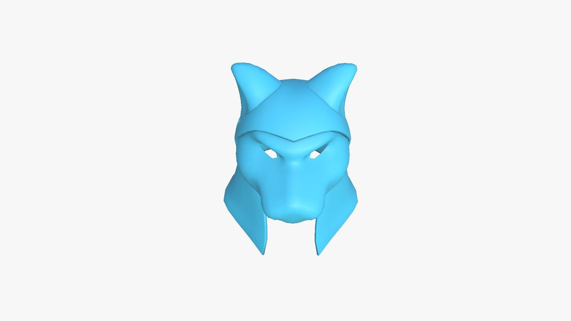 Bastet Mask A01 - Egyptian Gods Character Clothing Low-poly 3D model_15