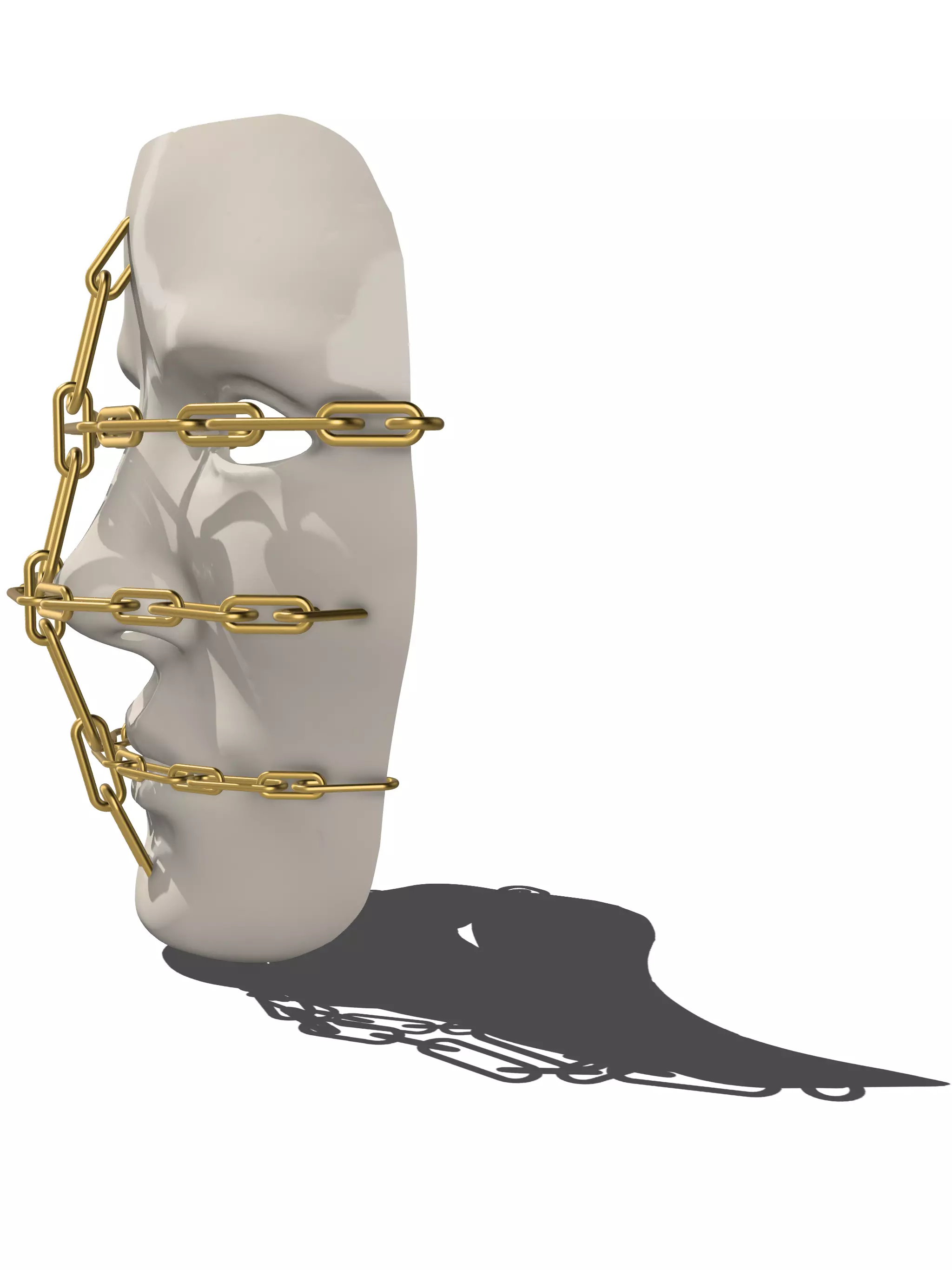 Chain Mask Free 3D print model