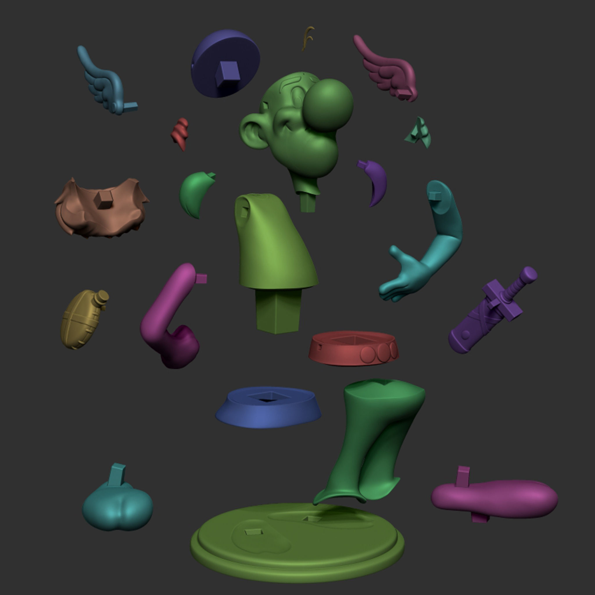 Asterix 3D print model_25