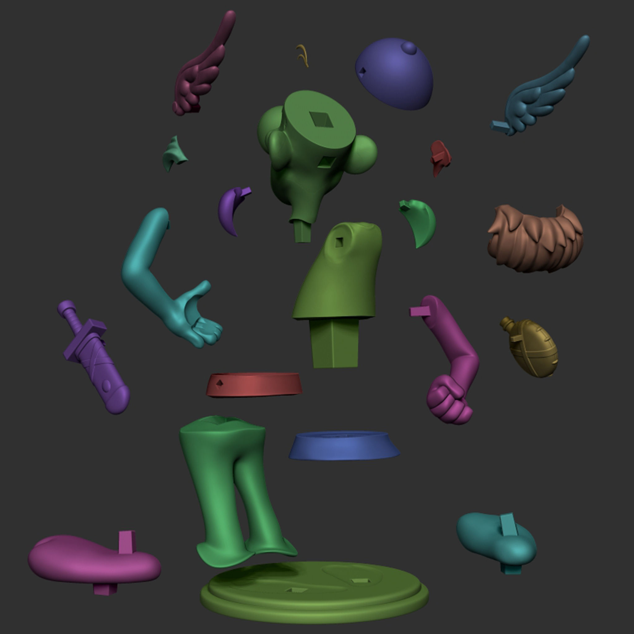 Asterix 3D print model_26