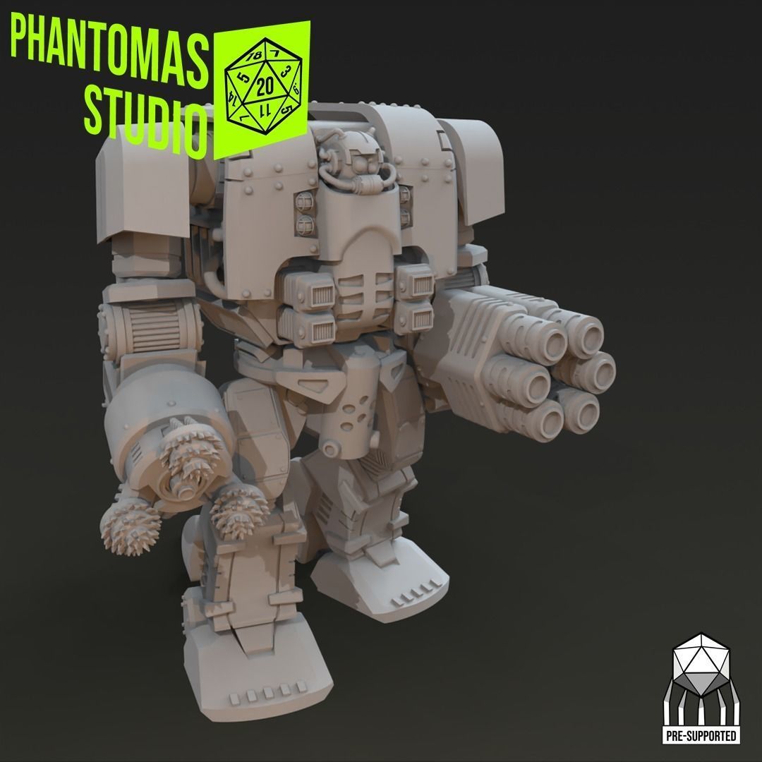 Aries Assault Robot Mk II 3D print model_2