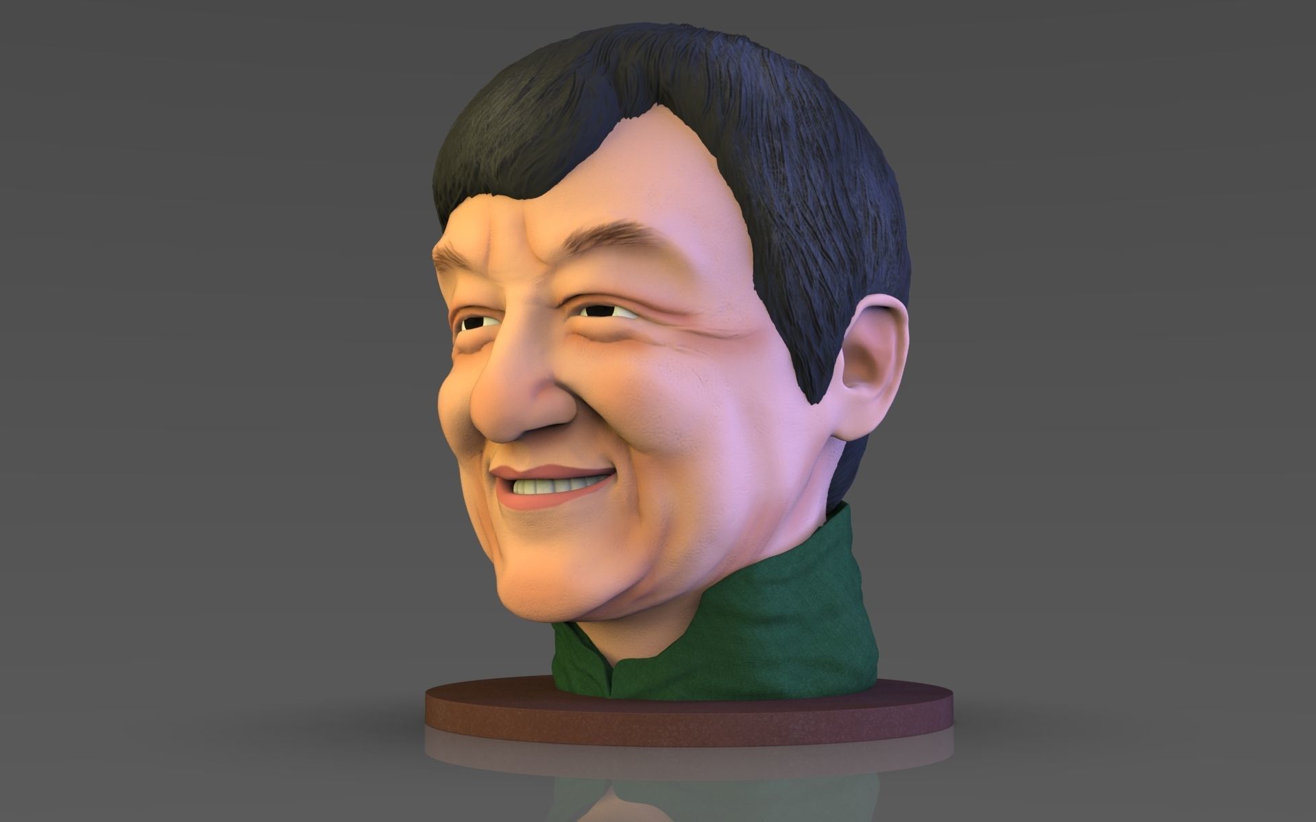 Jackie Chan 3D print model_4