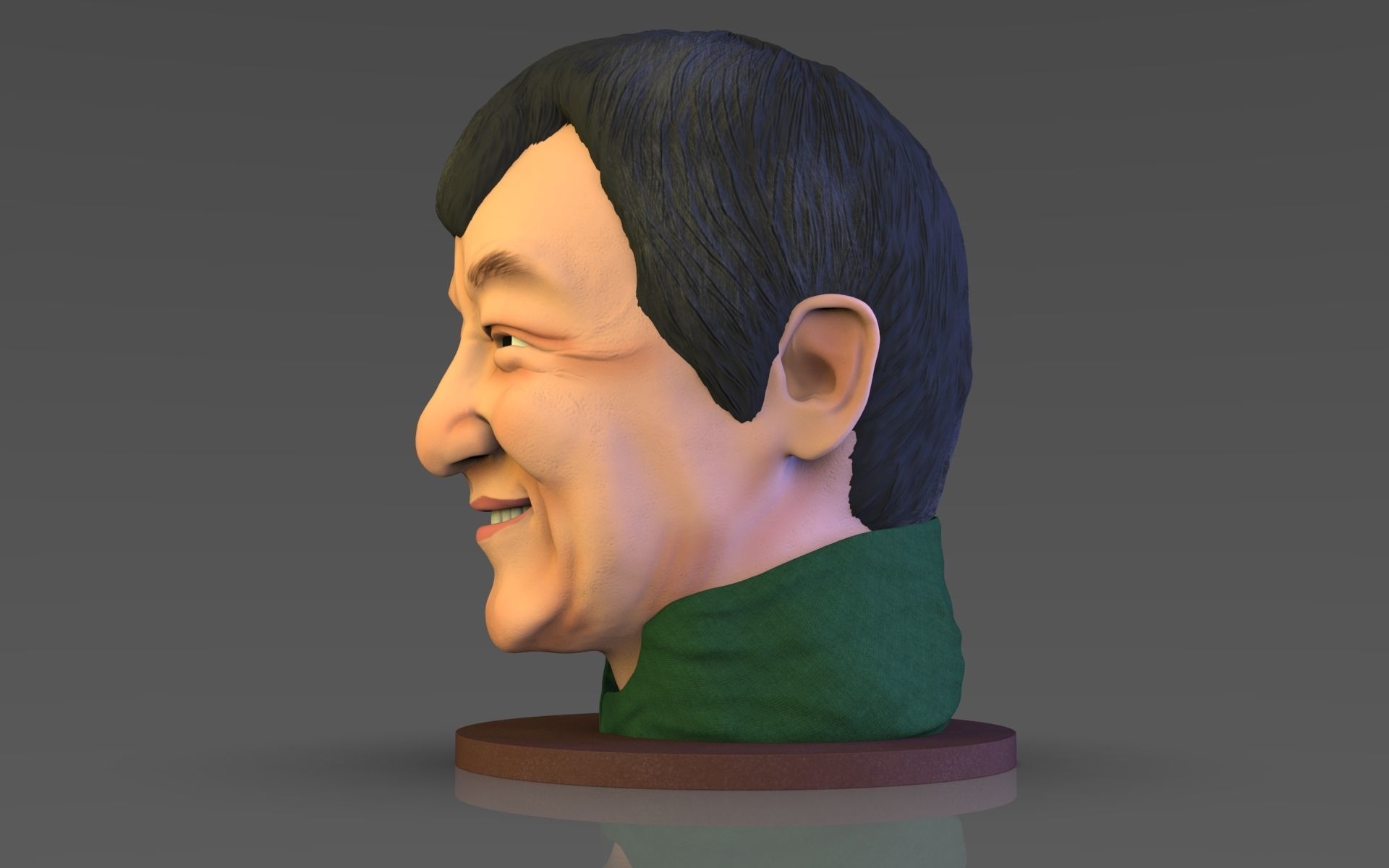 Jackie Chan 3D print model_3