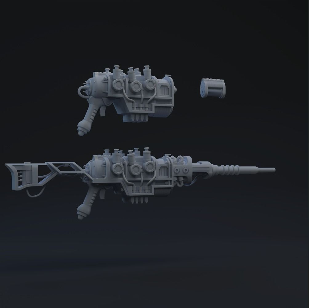 F4 Plasma Weapons One-Twelfth Scale 3D print model_2