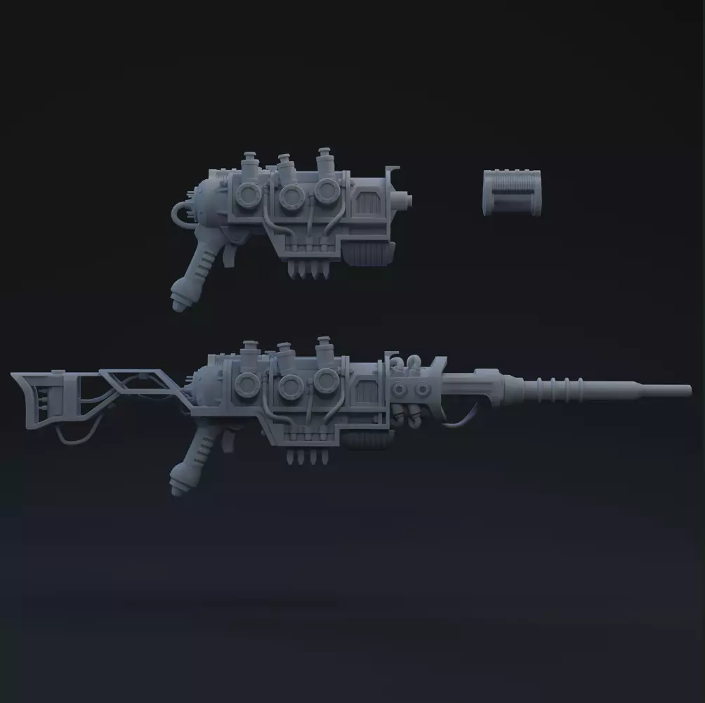 F4 Plasma Weapons One-Twelfth Scale 3D print model_0