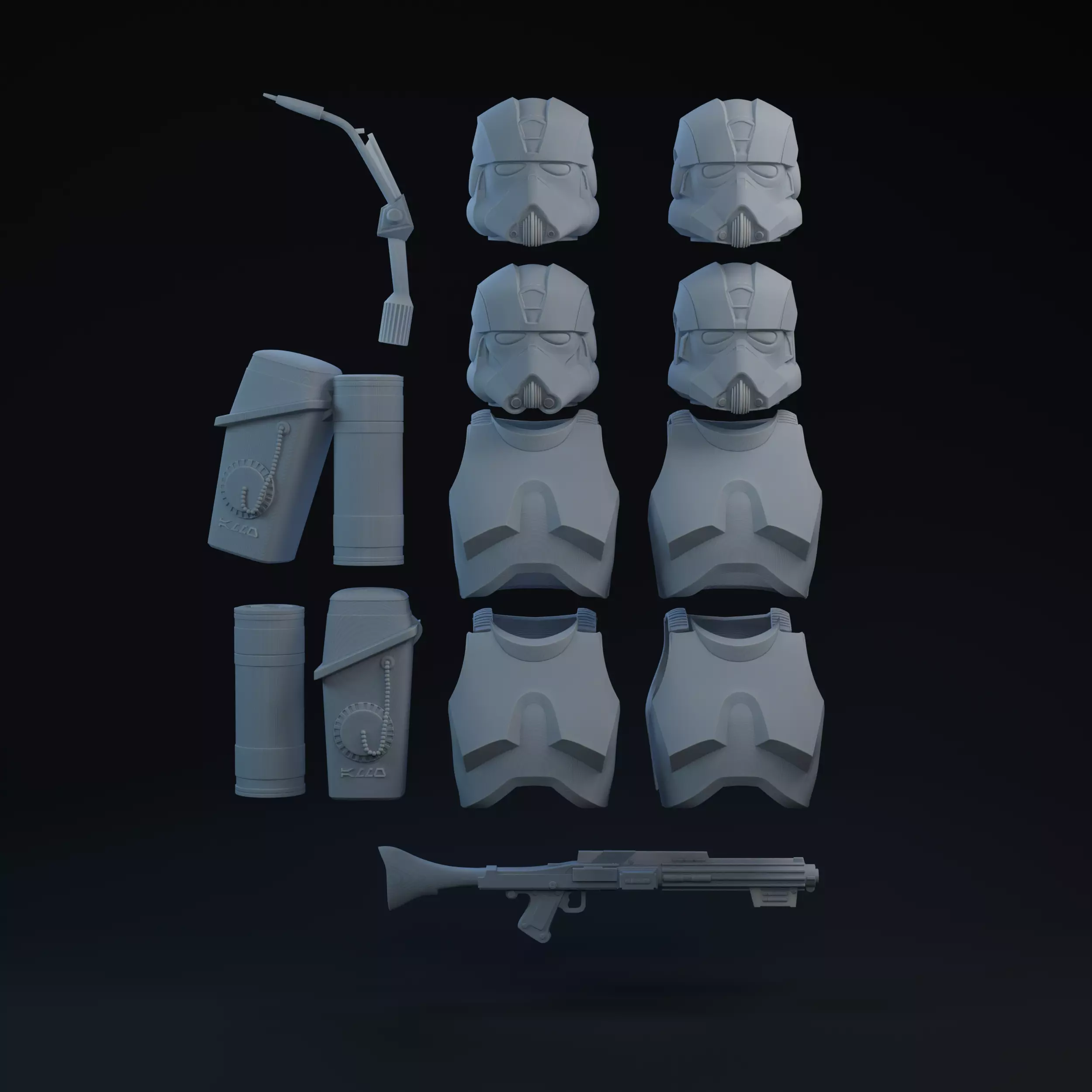 BFII Clone Engineer One-Twelfth Scale Kit 3D print model_0