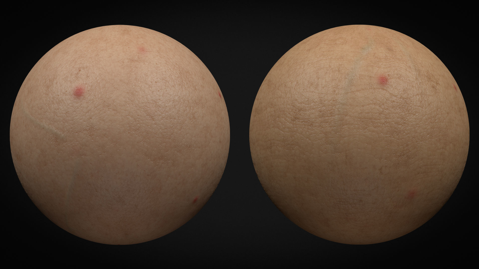 Base Material - Realistic Human Skin 3D model_2