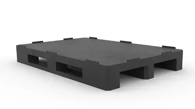 Plastic EUR-size pallet 3D model
