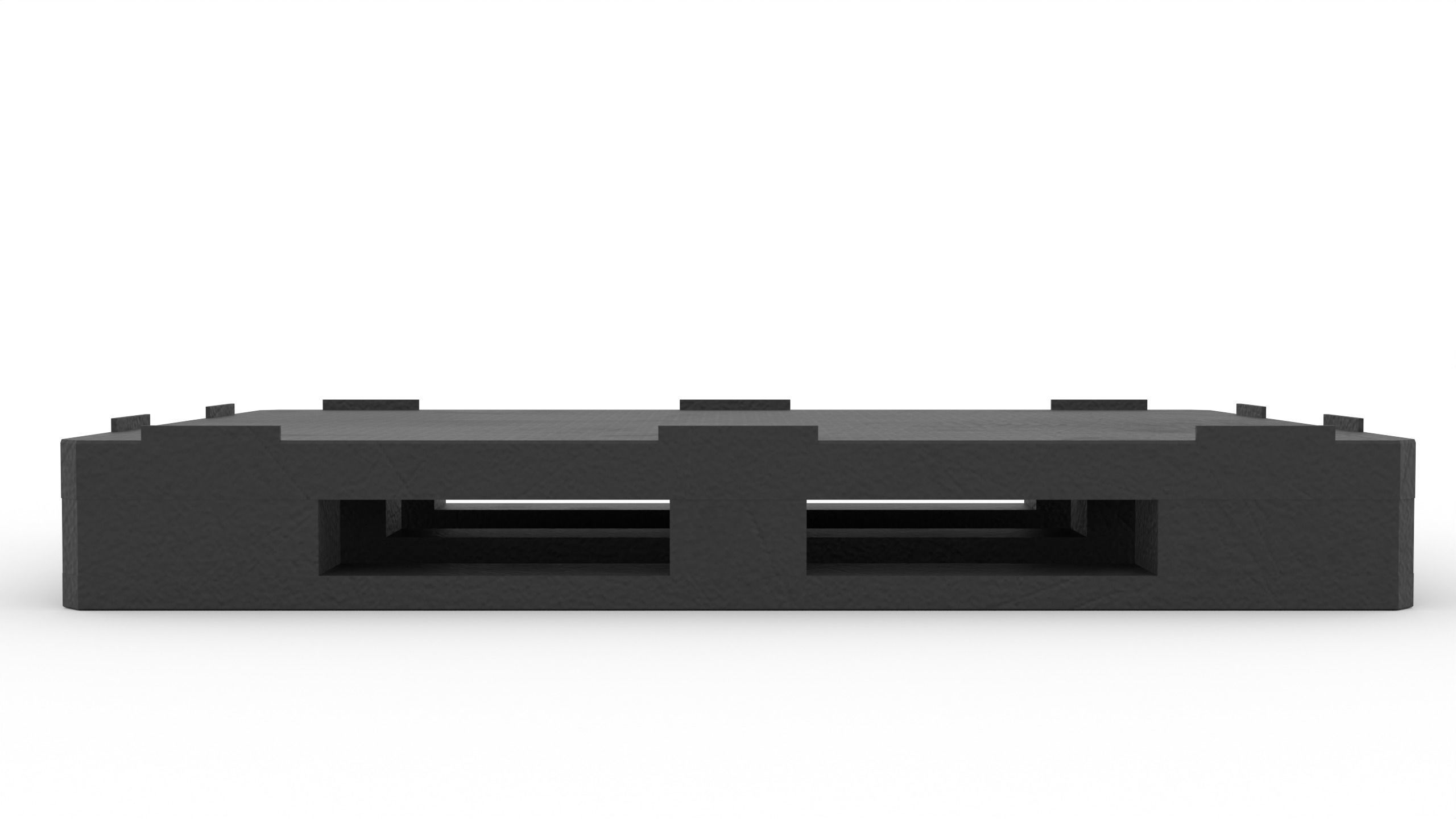 Plastic EUR-size pallet 3D model_2