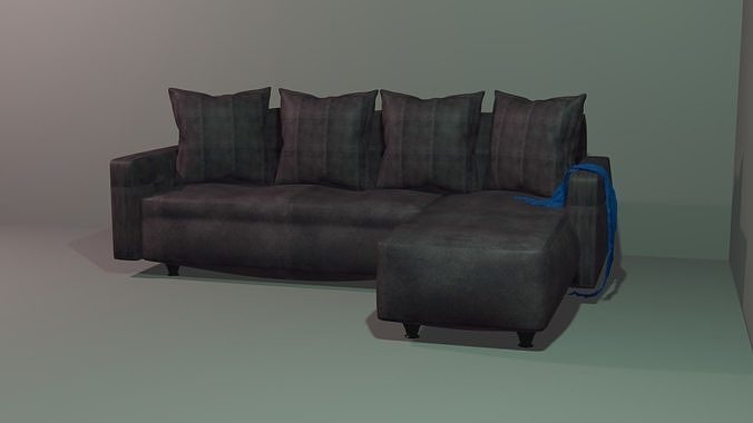 William Blake Sofa Chesterfield Leather 3D model 3D model