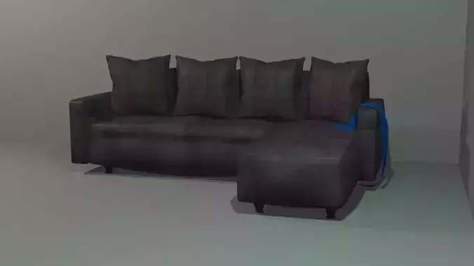 William Blake Sofa Chesterfield Leather 3D model