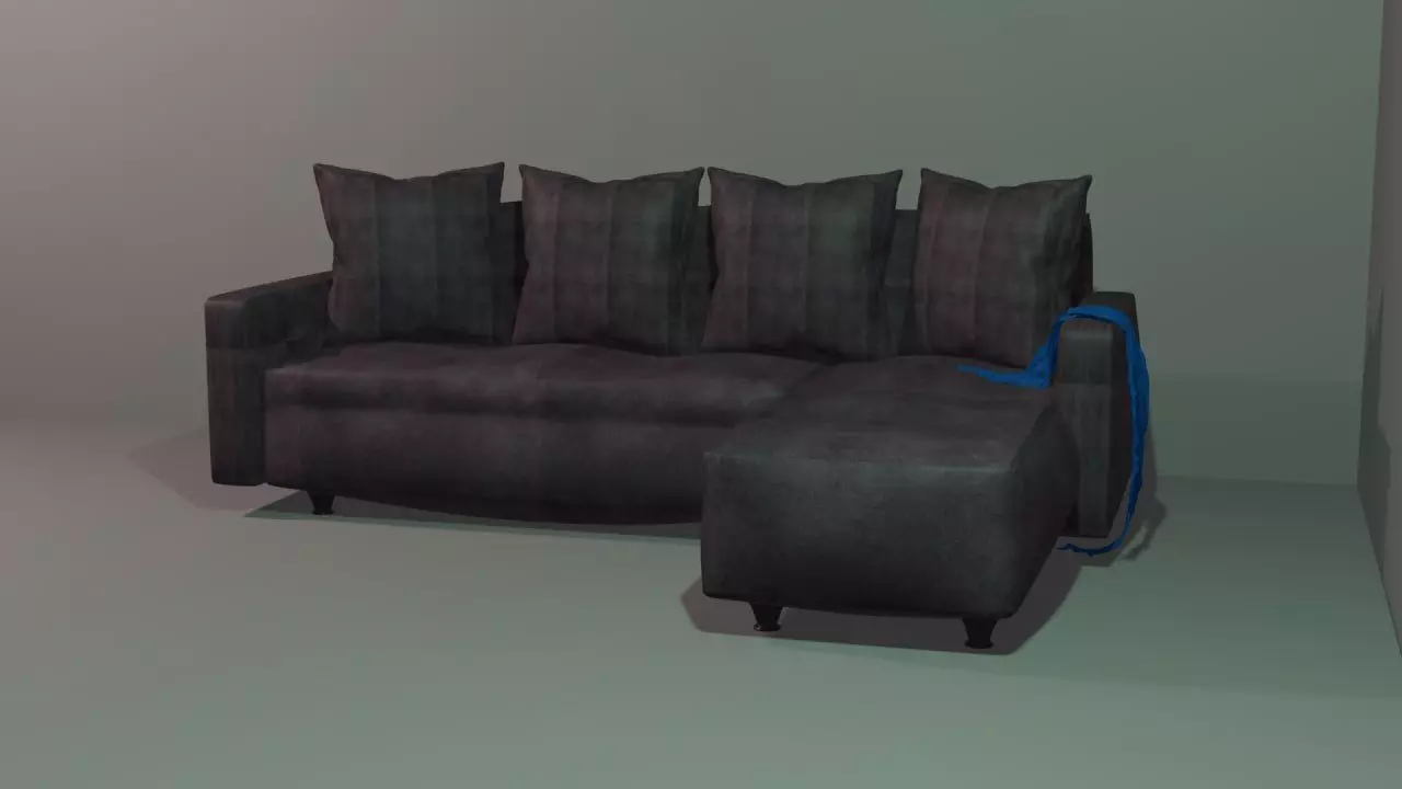 William Blake Sofa Chesterfield Leather 3D model 3D model_0