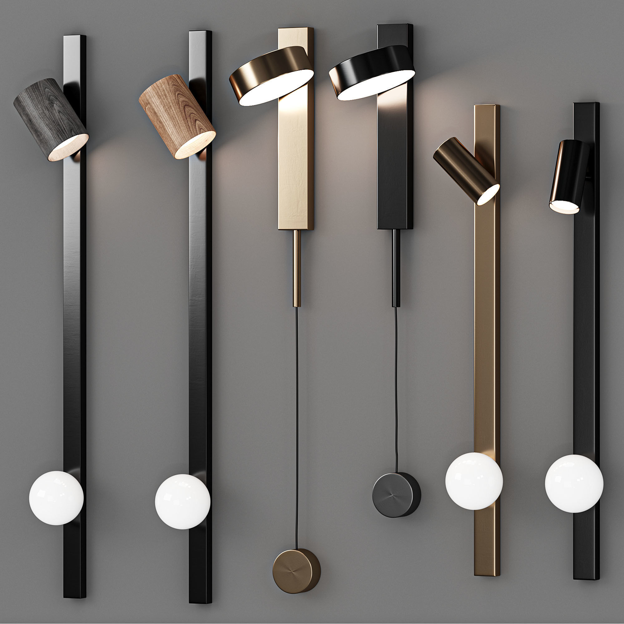 NEVADA Wall lamp 3D model_2