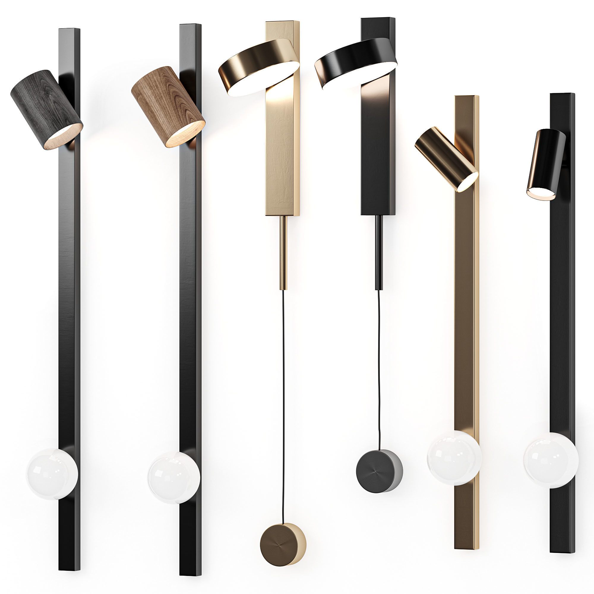 NEVADA Wall lamp 3D model_1