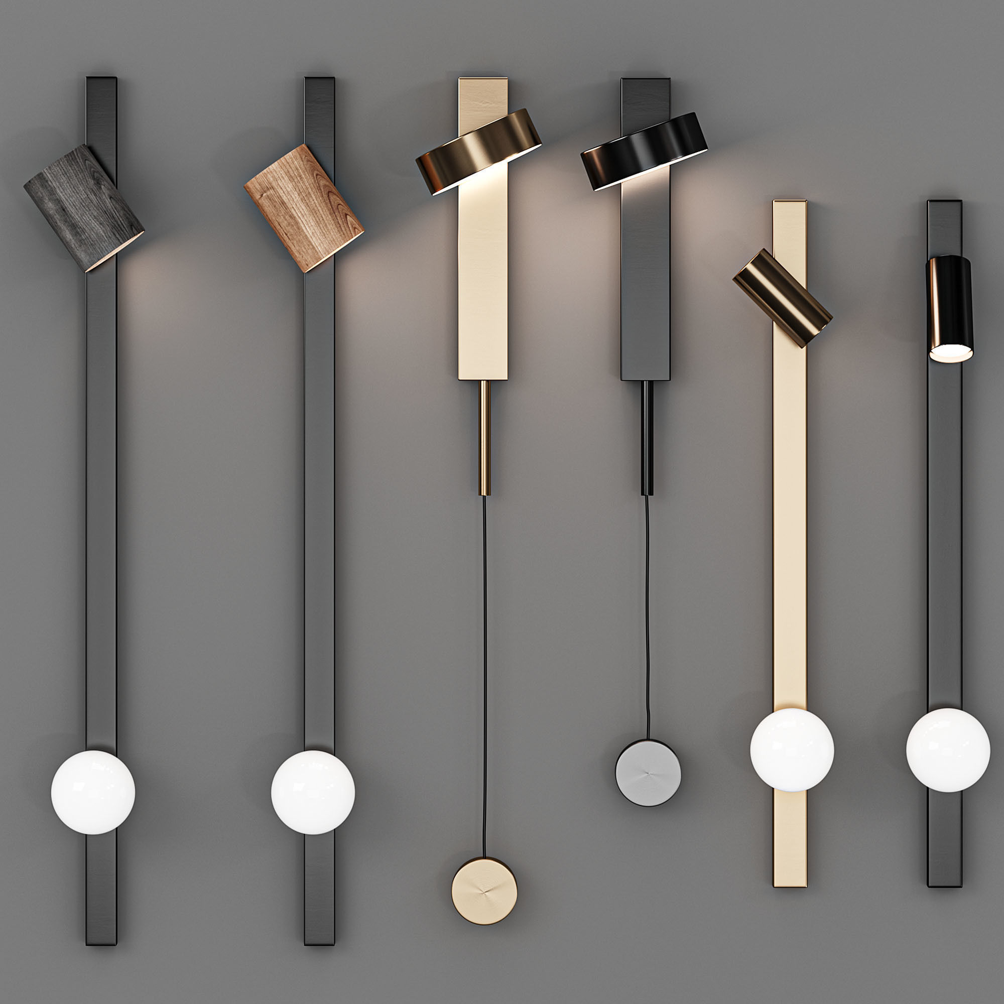 NEVADA Wall lamp 3D model_4