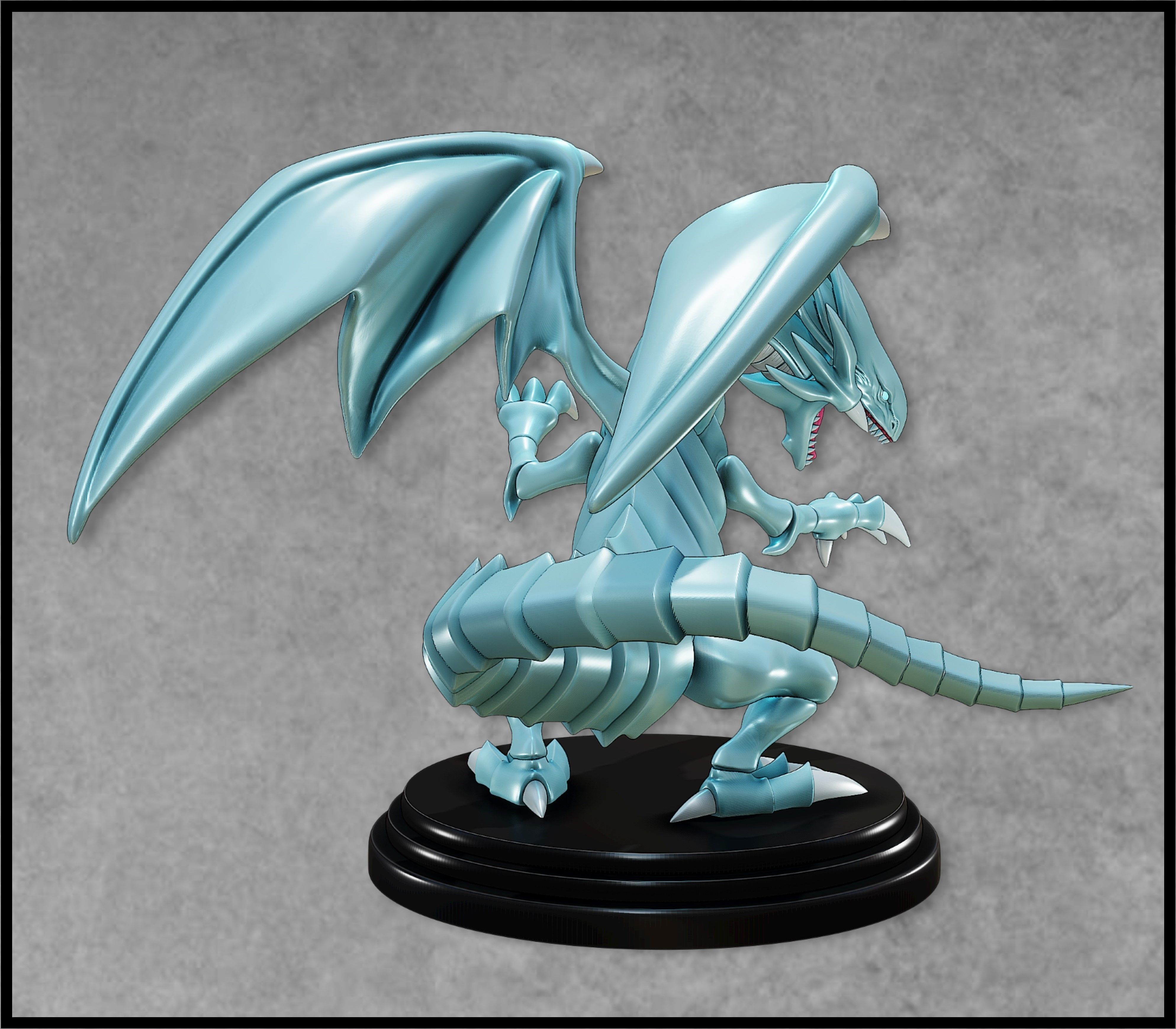 BLUE-EYES WHITE DRAGON FIGURE 2 - YUGIOH 3D print model_8