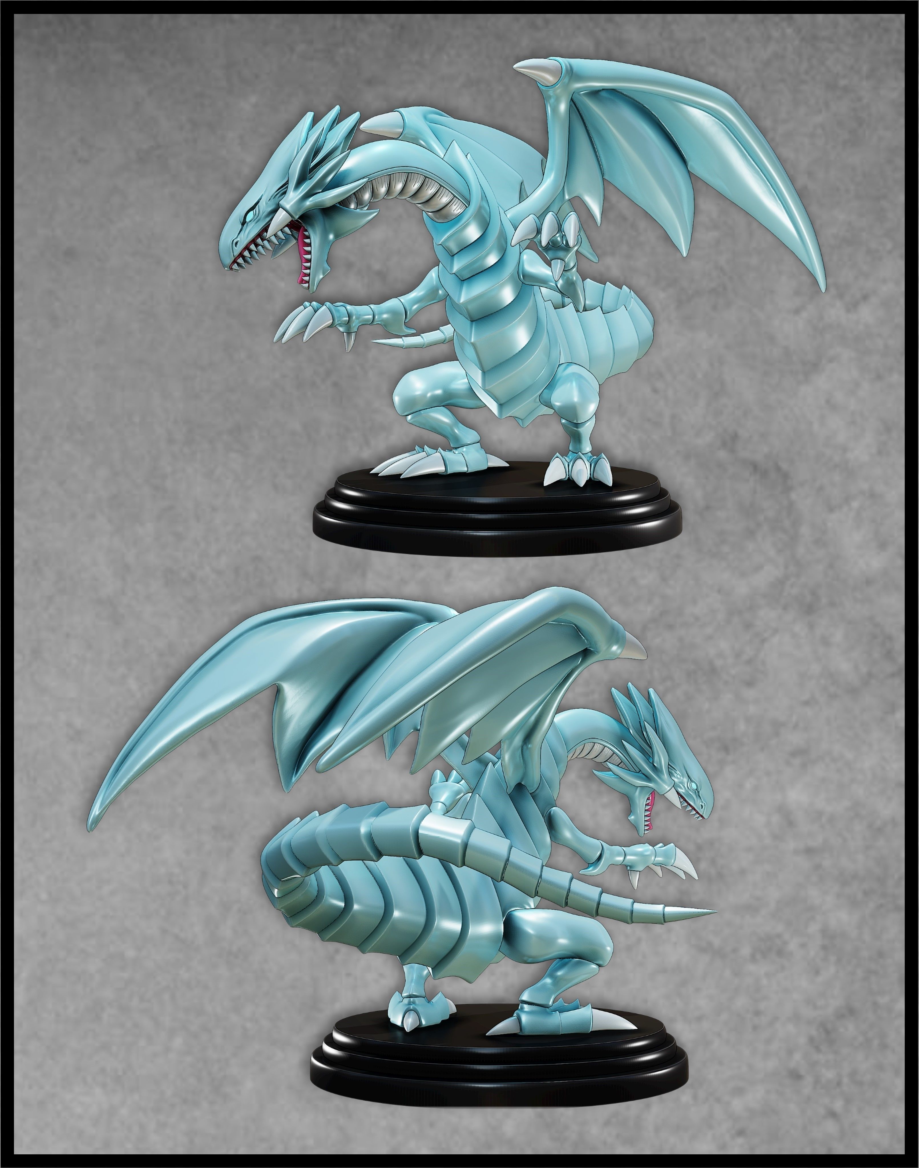 BLUE-EYES WHITE DRAGON FIGURE 2 - YUGIOH 3D print model_4