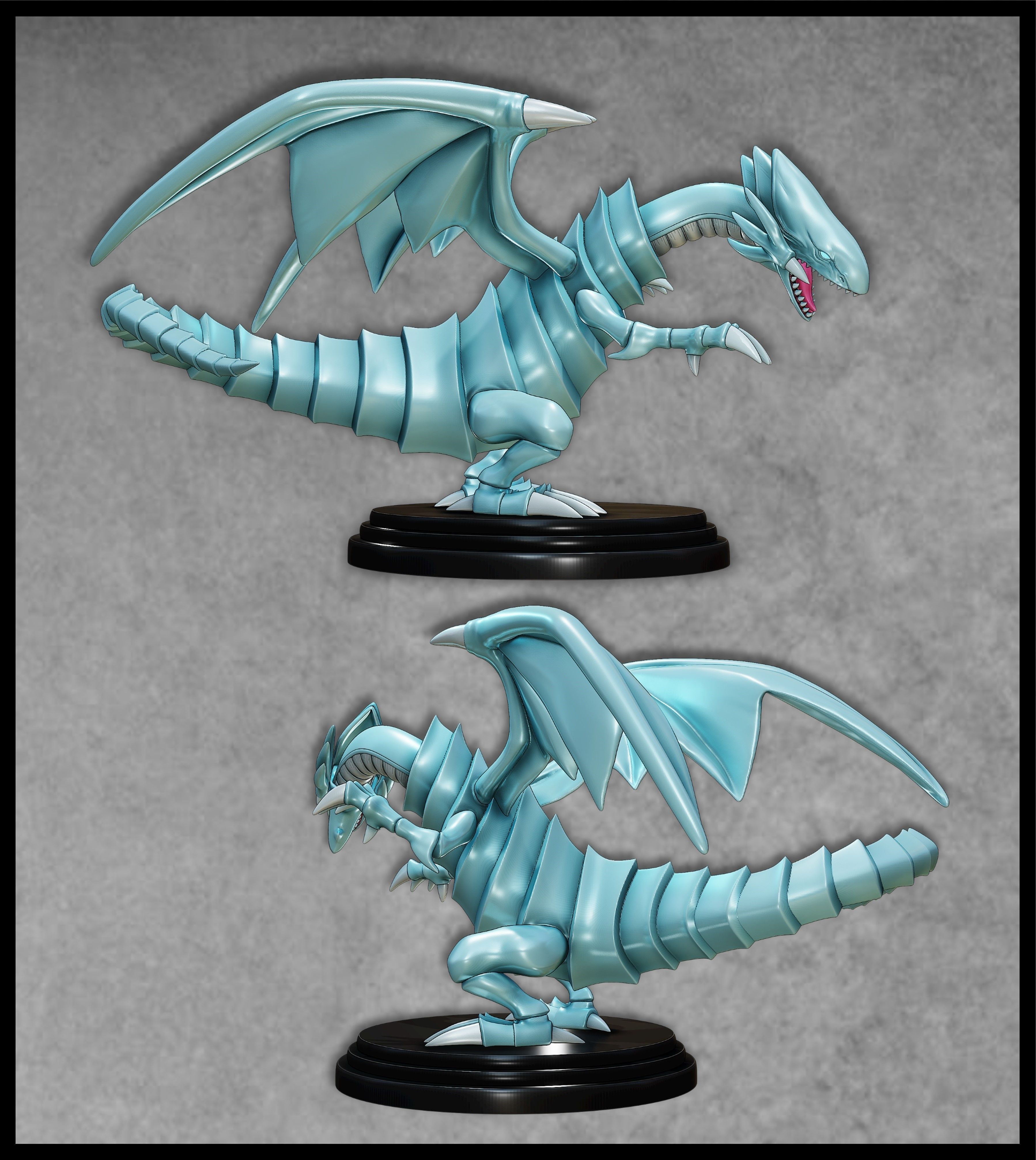 BLUE-EYES WHITE DRAGON FIGURE 2 - YUGIOH 3D print model_5