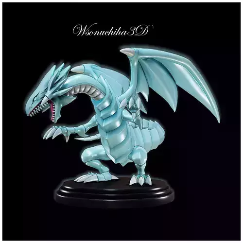 BLUE-EYES WHITE DRAGON FIGURE 2 - YUGIOH 3D print model