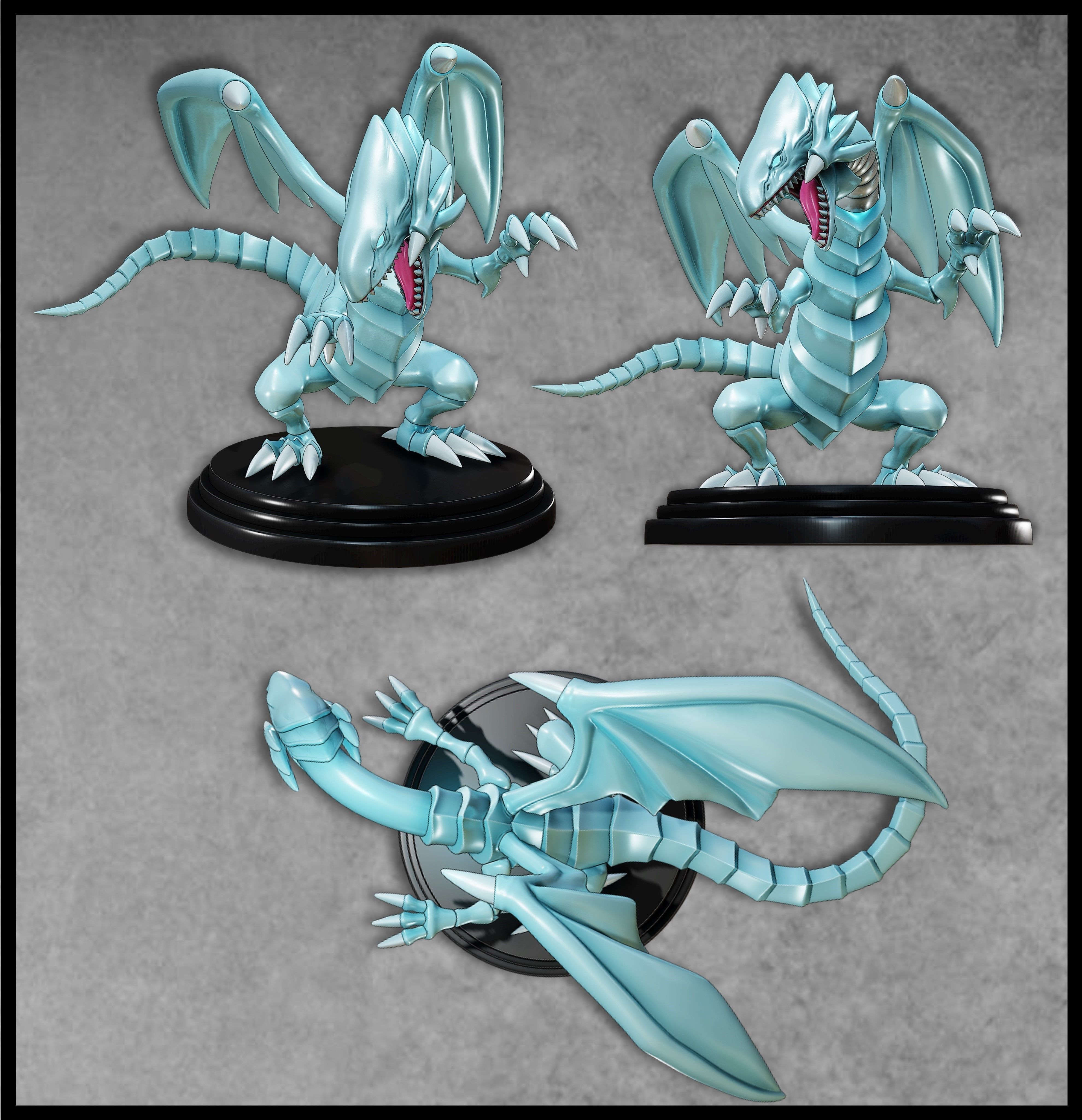 BLUE-EYES WHITE DRAGON FIGURE 2 - YUGIOH 3D print model_6