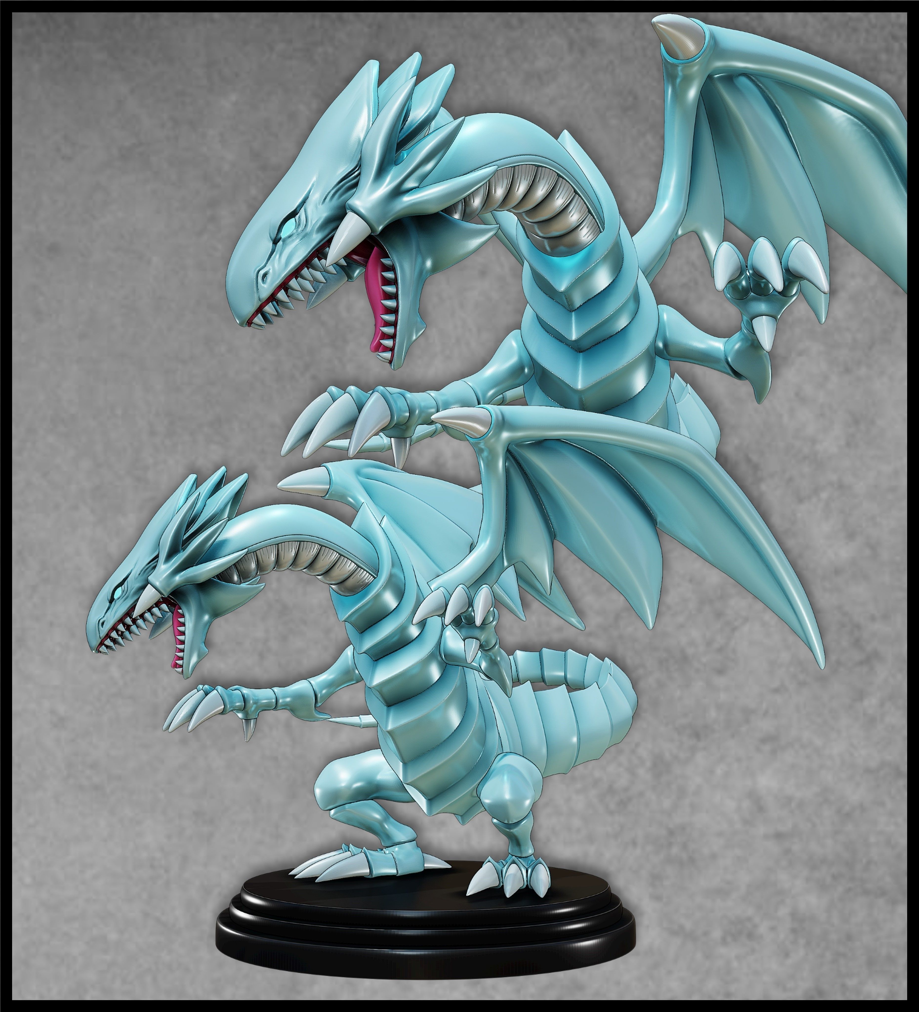 BLUE-EYES WHITE DRAGON FIGURE 2 - YUGIOH 3D print model_7