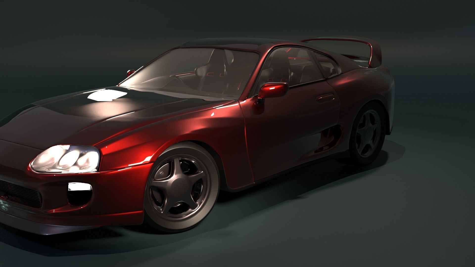 Toyota Supra mk4 3D model_3