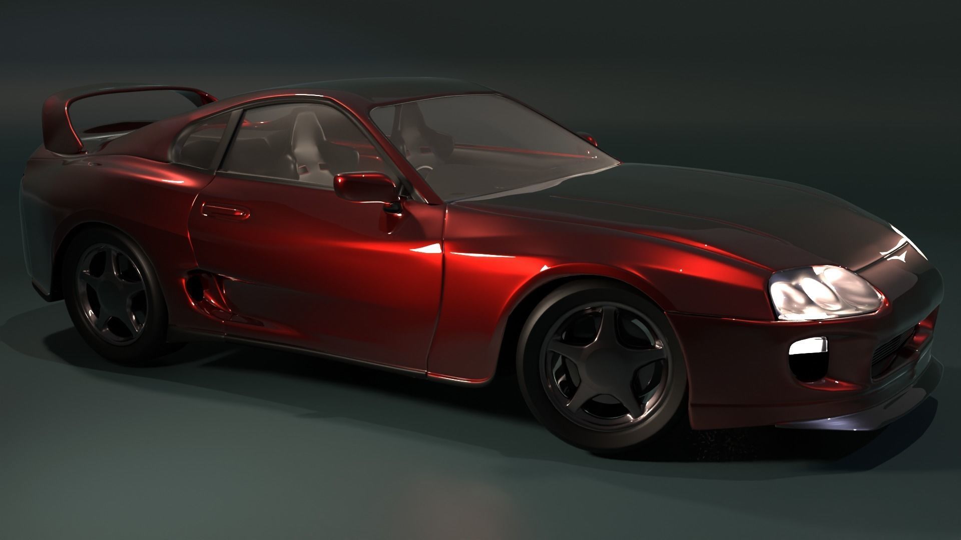 Toyota Supra mk4 3D model_7