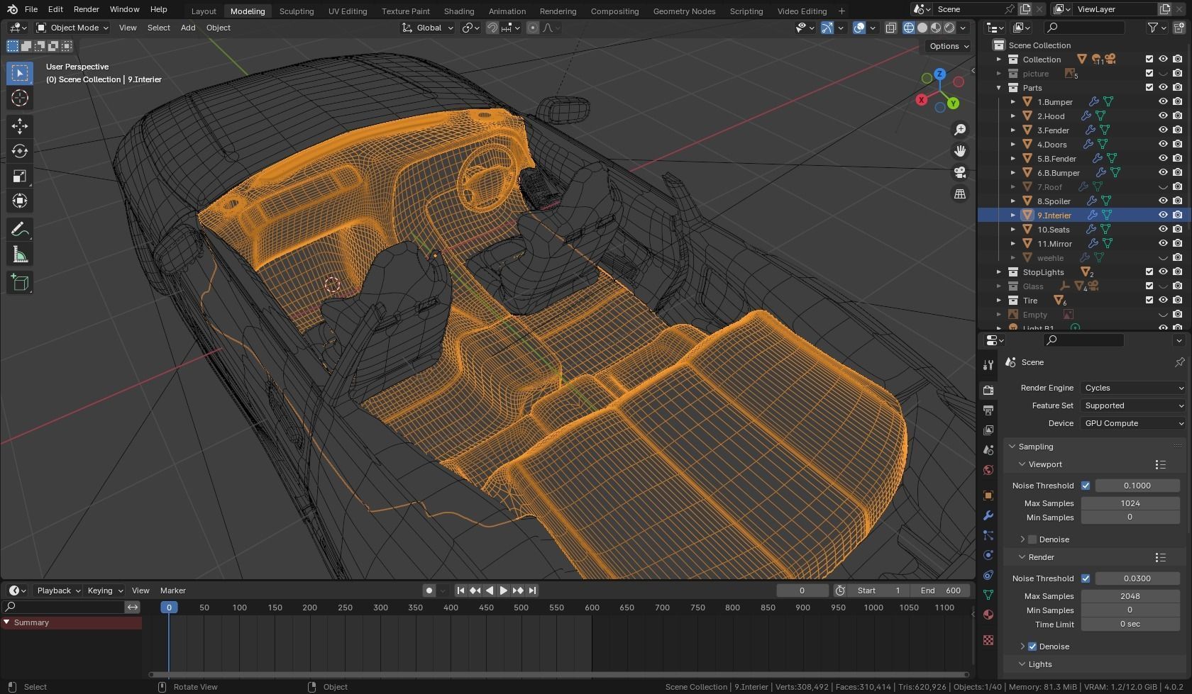 Toyota Supra mk4 3D model_14