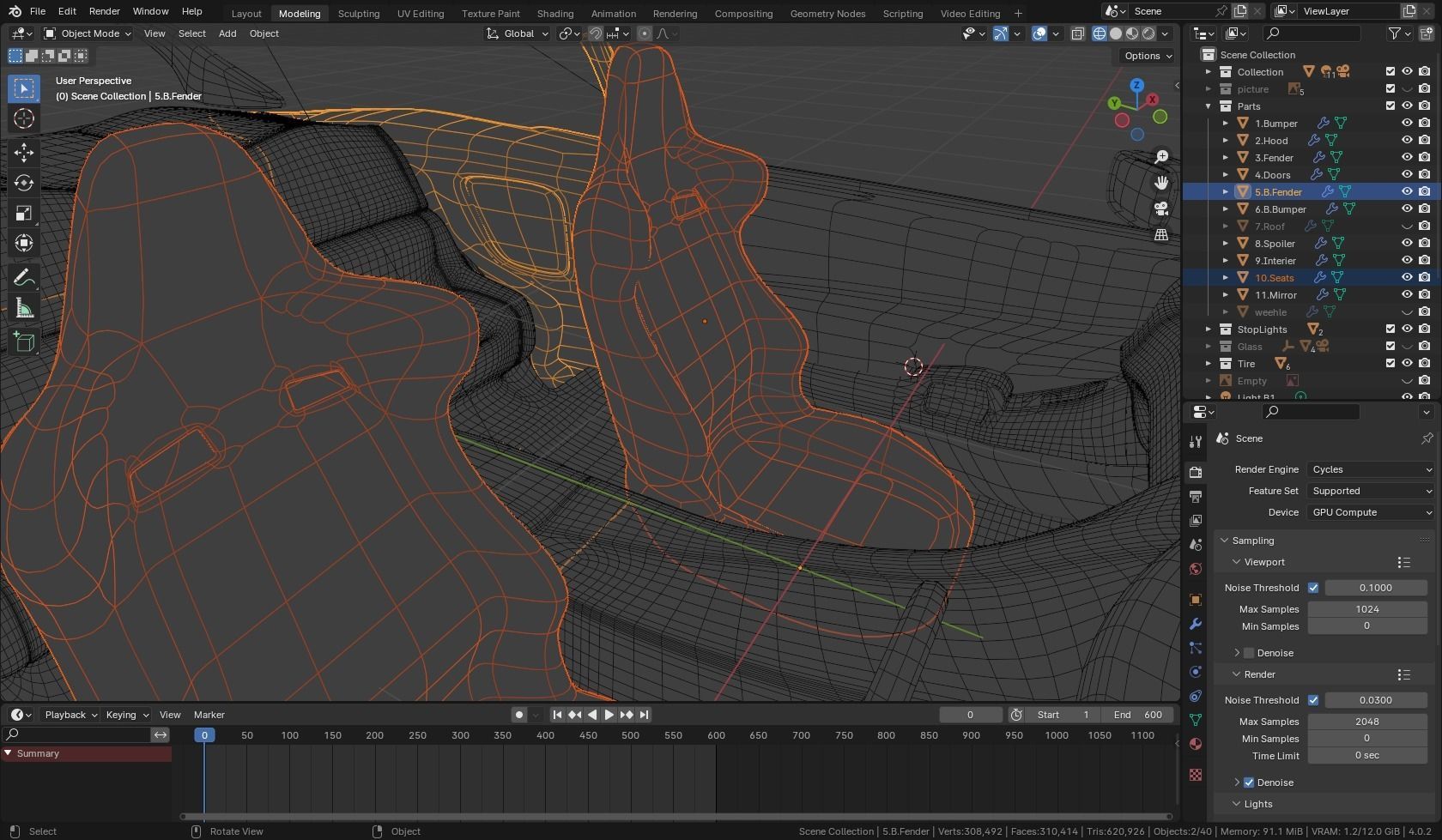 Toyota Supra mk4 3D model_17