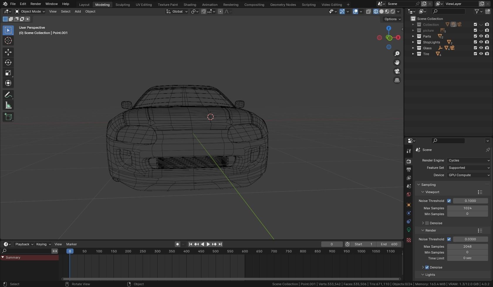 Toyota Supra mk4 3D model_9