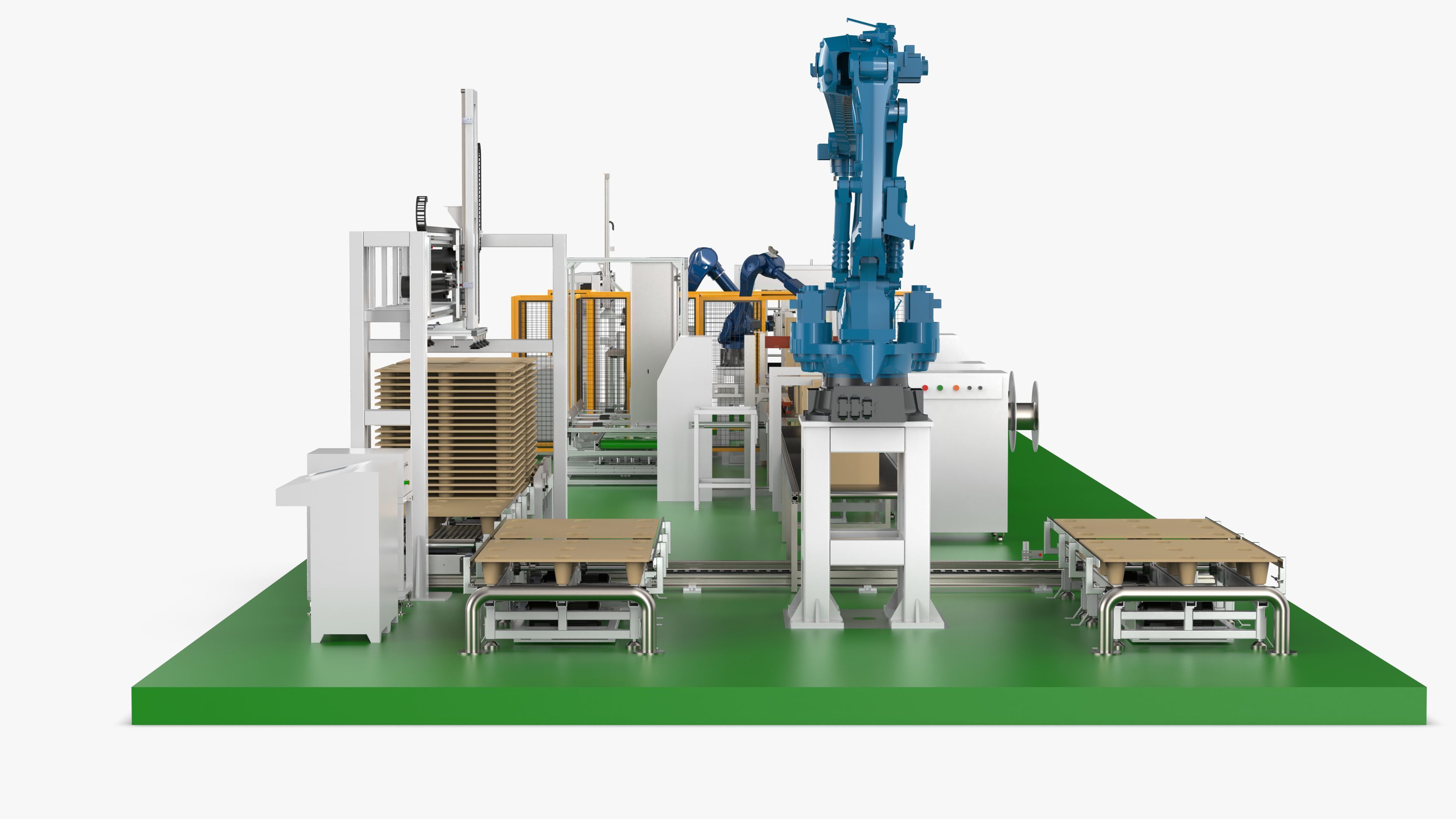 Fully Automatic Air Conditioners Packaging Line 3D model_8