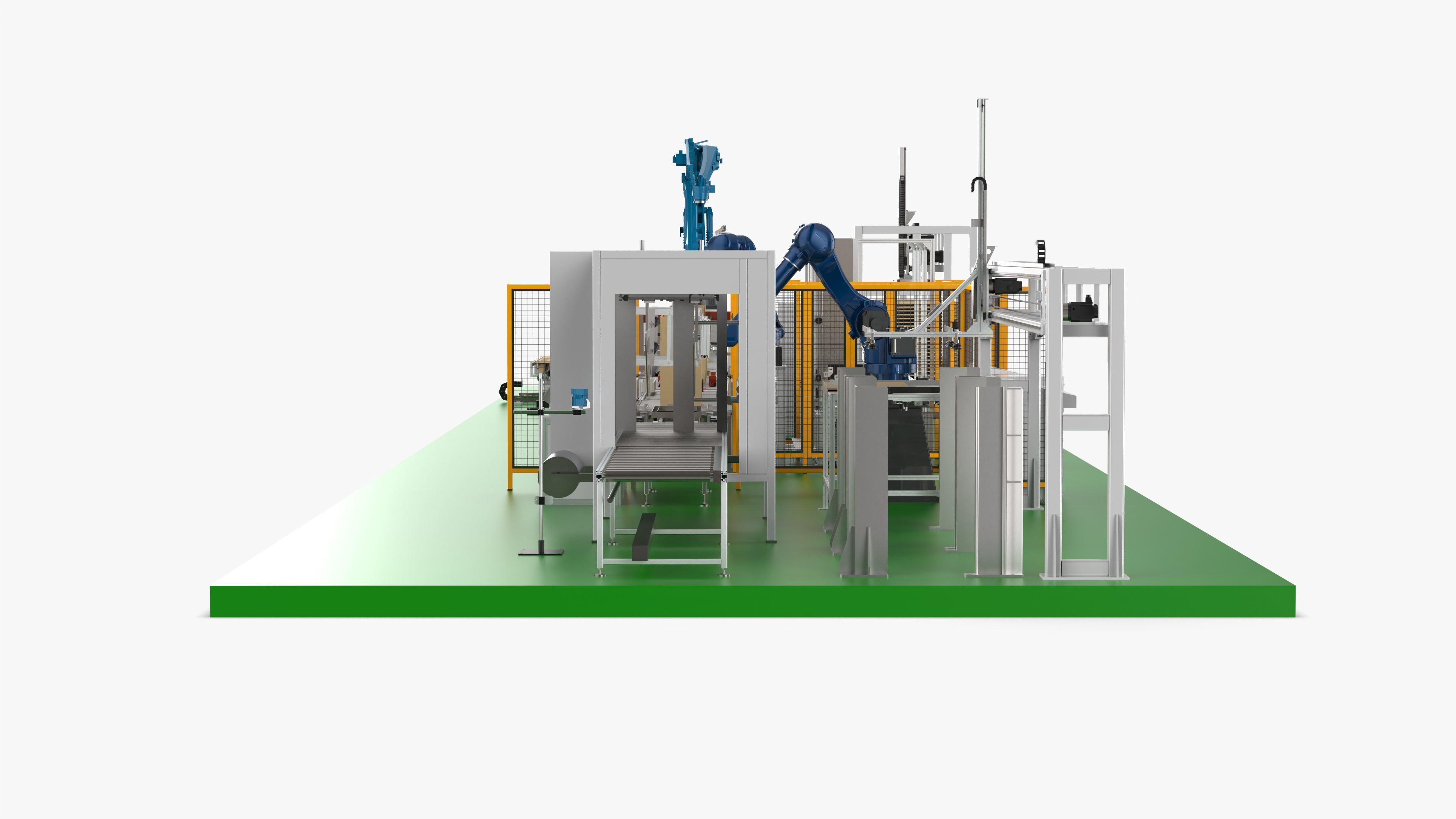 Fully Automatic Air Conditioners Packaging Line 3D model_6