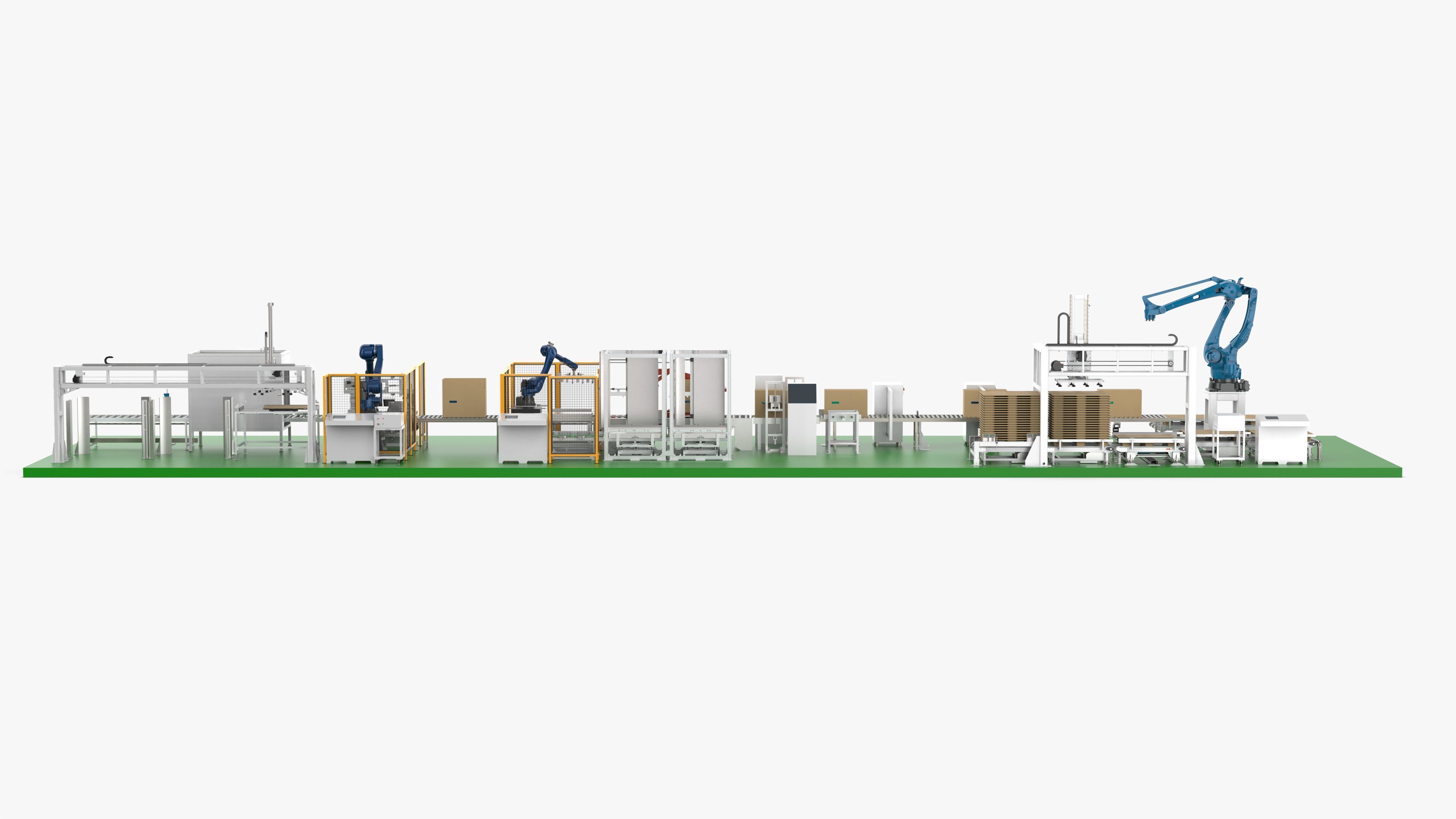 Fully Automatic Air Conditioners Packaging Line 3D model_5