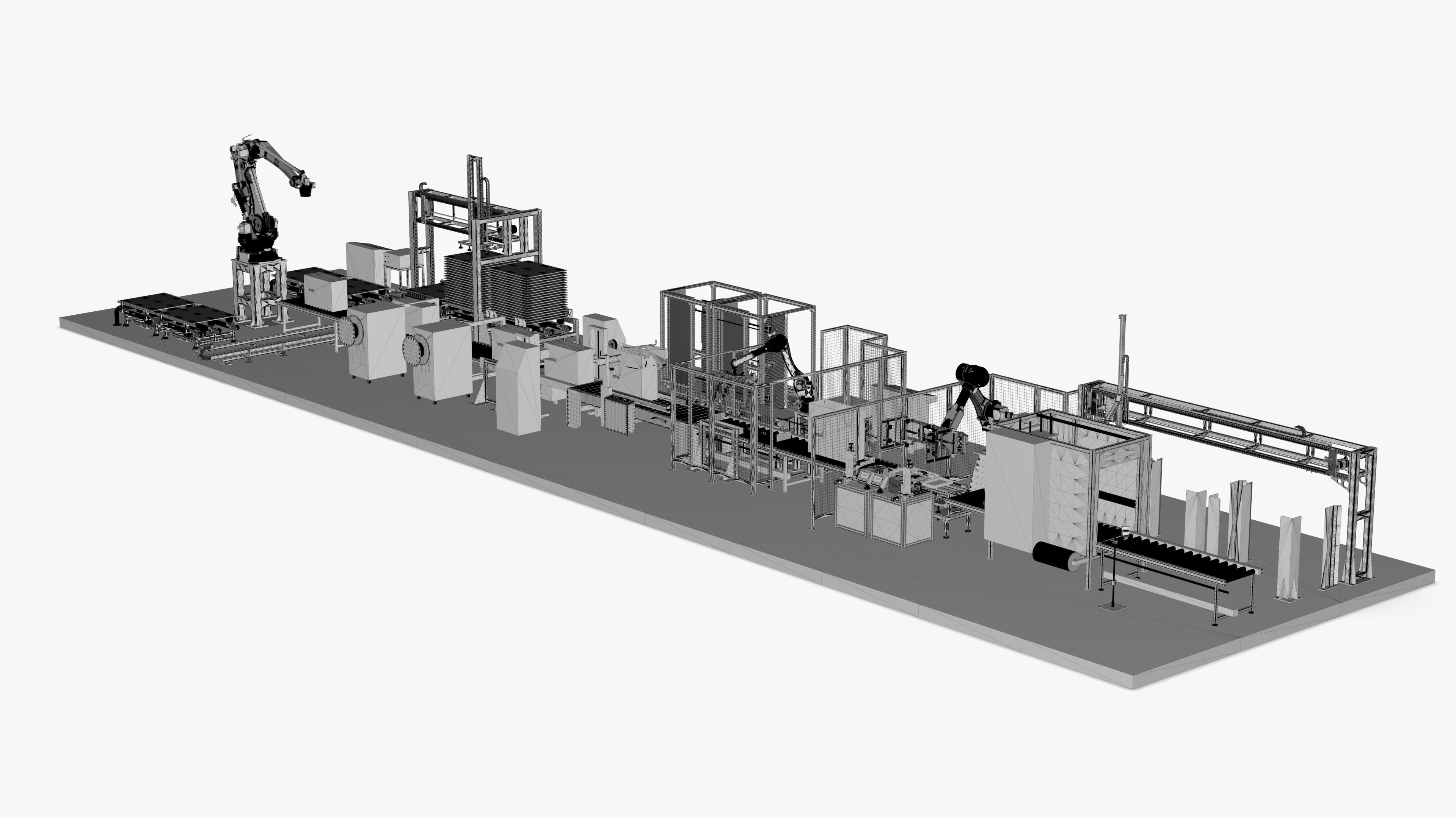 Fully Automatic Air Conditioners Packaging Line 3D model_21