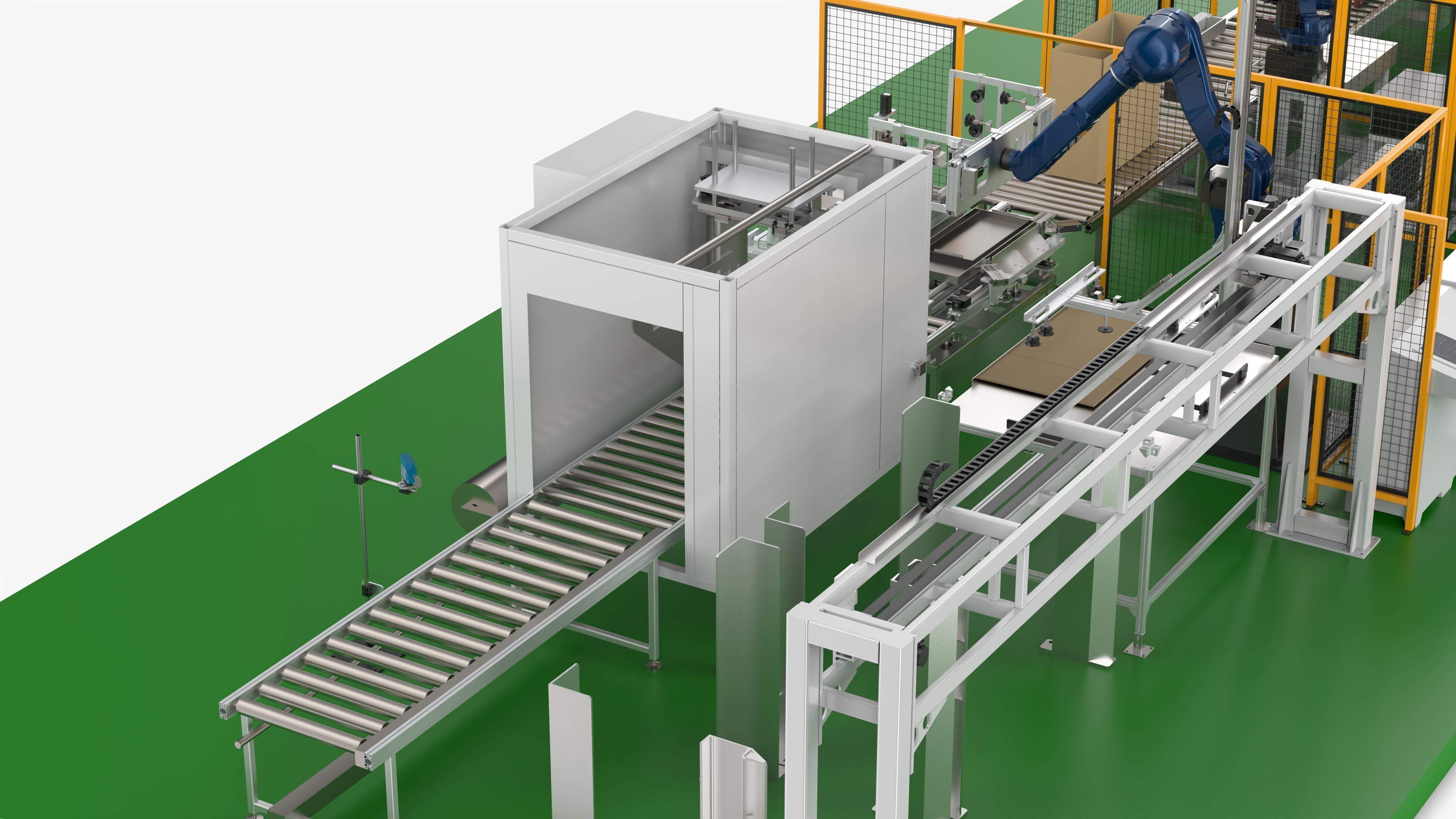 Fully Automatic Air Conditioners Packaging Line 3D model_10