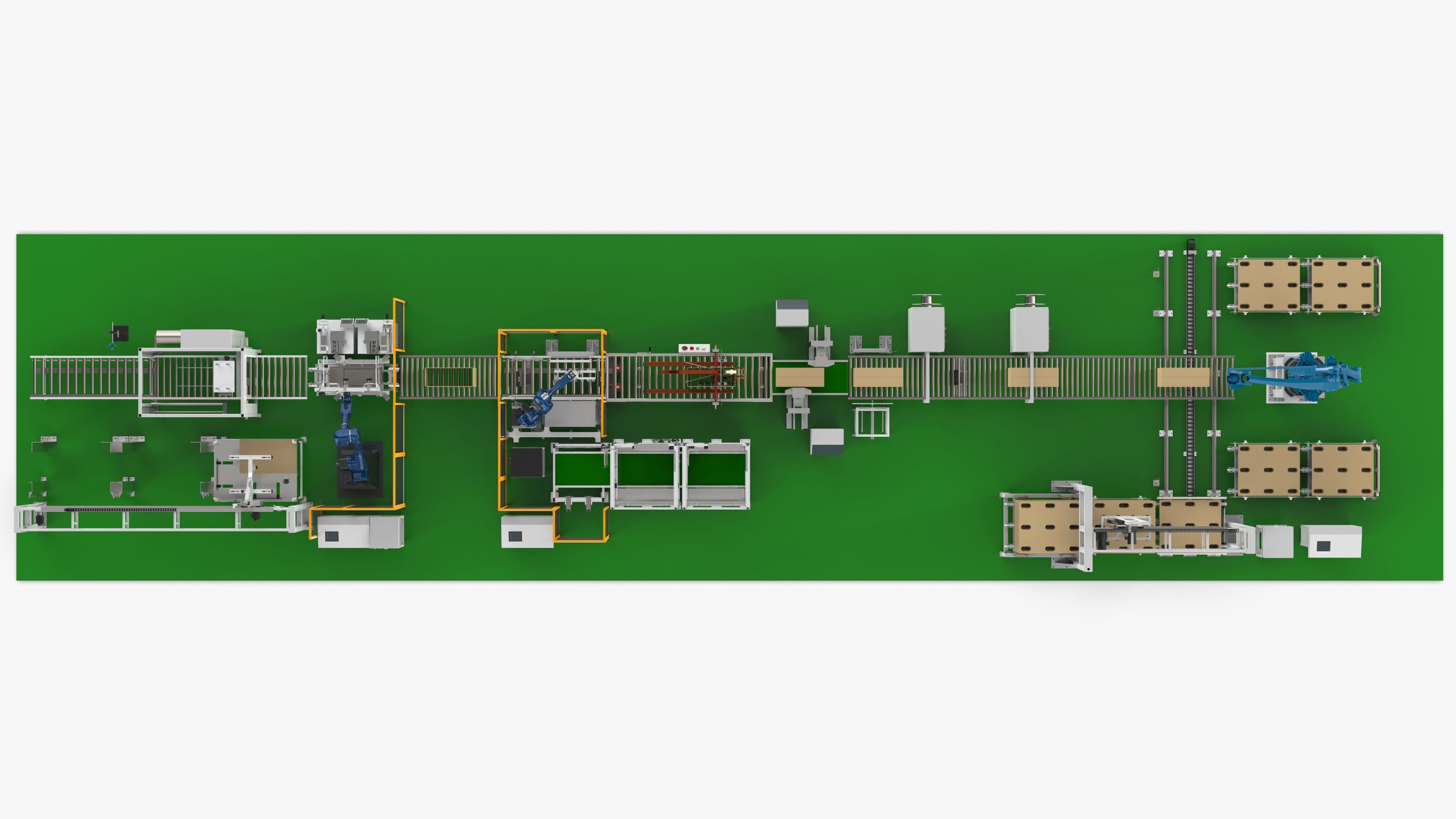 Fully Automatic Air Conditioners Packaging Line 3D model_9