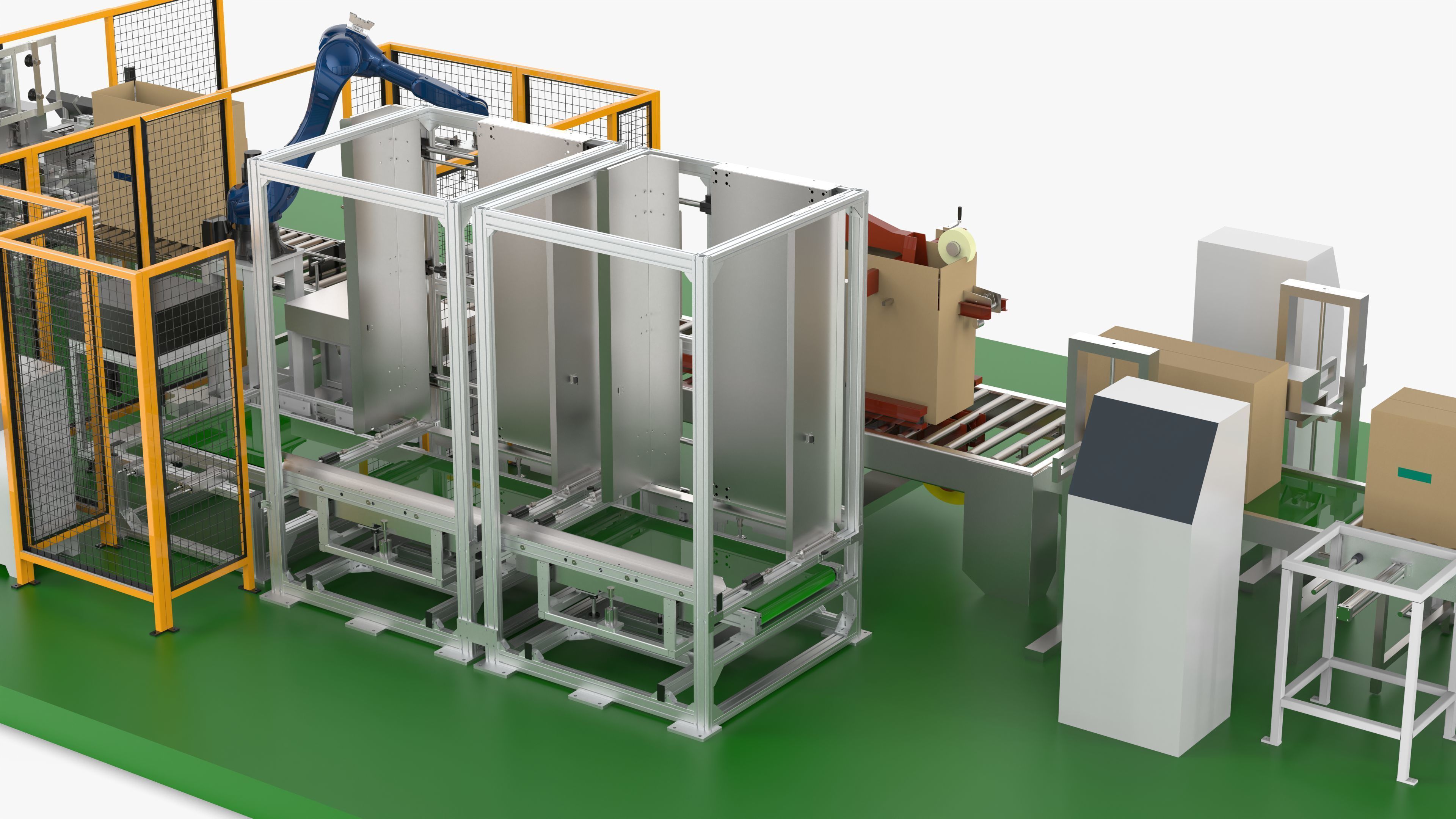Fully Automatic Air Conditioners Packaging Line 3D model_15