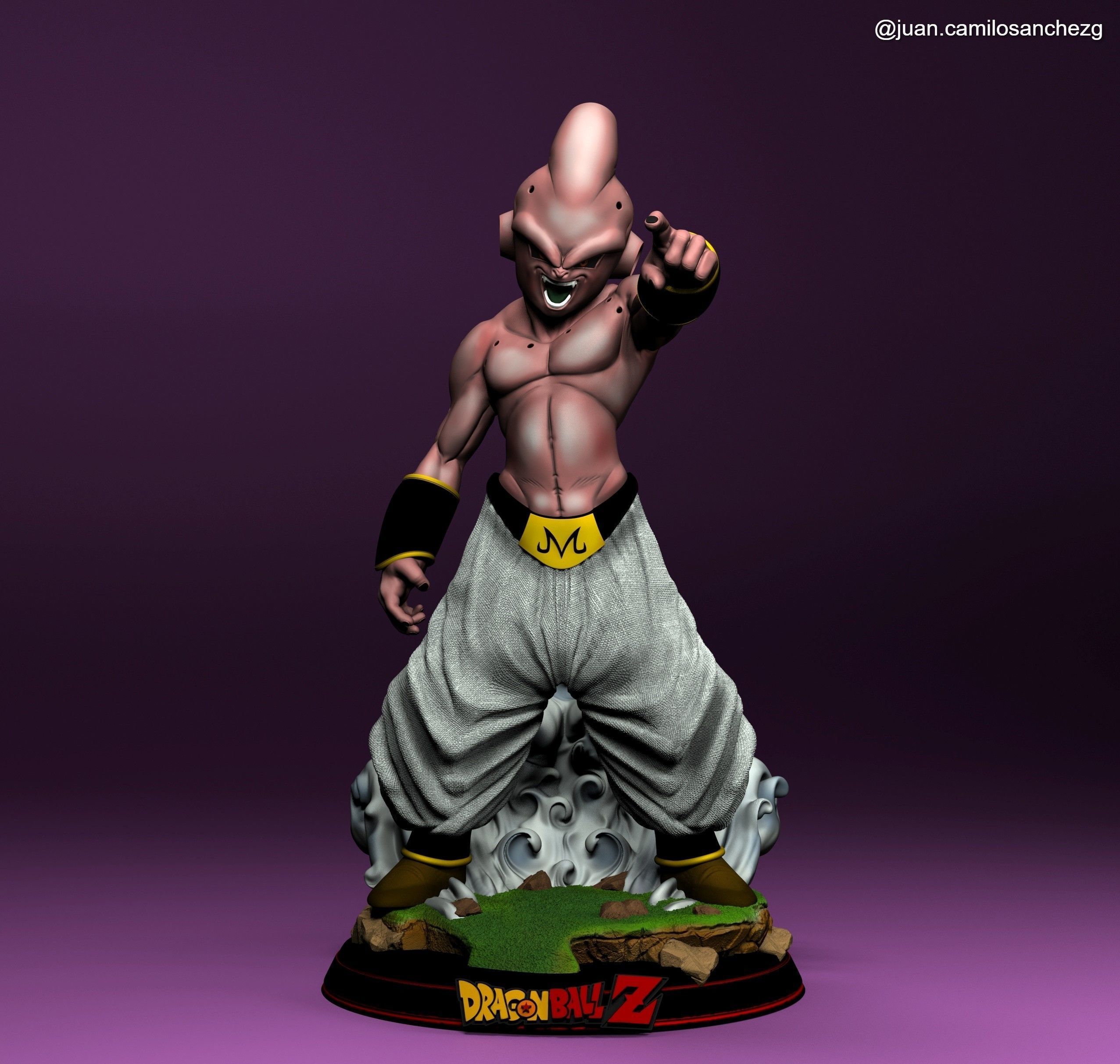 Majin boo Dragon Ball Z 3D print model_8