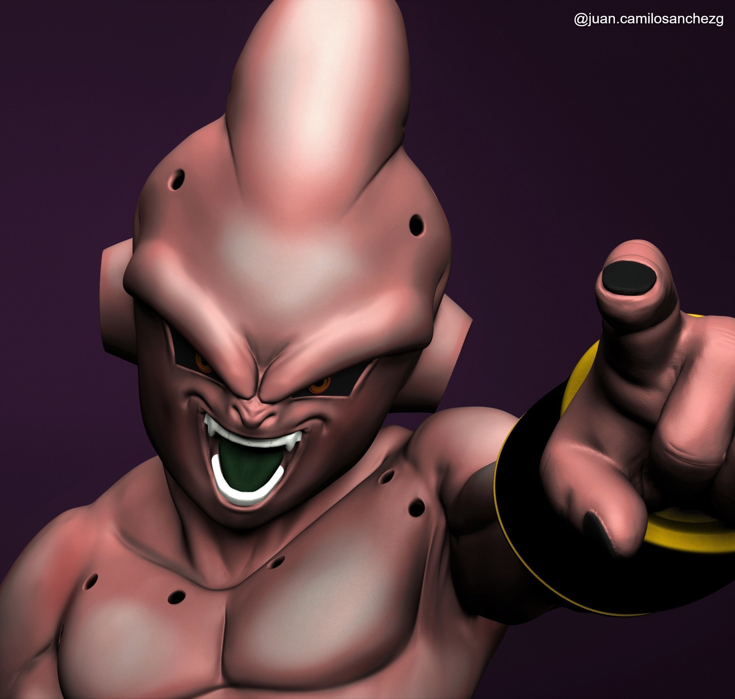 Majin boo Dragon Ball Z 3D print model_3