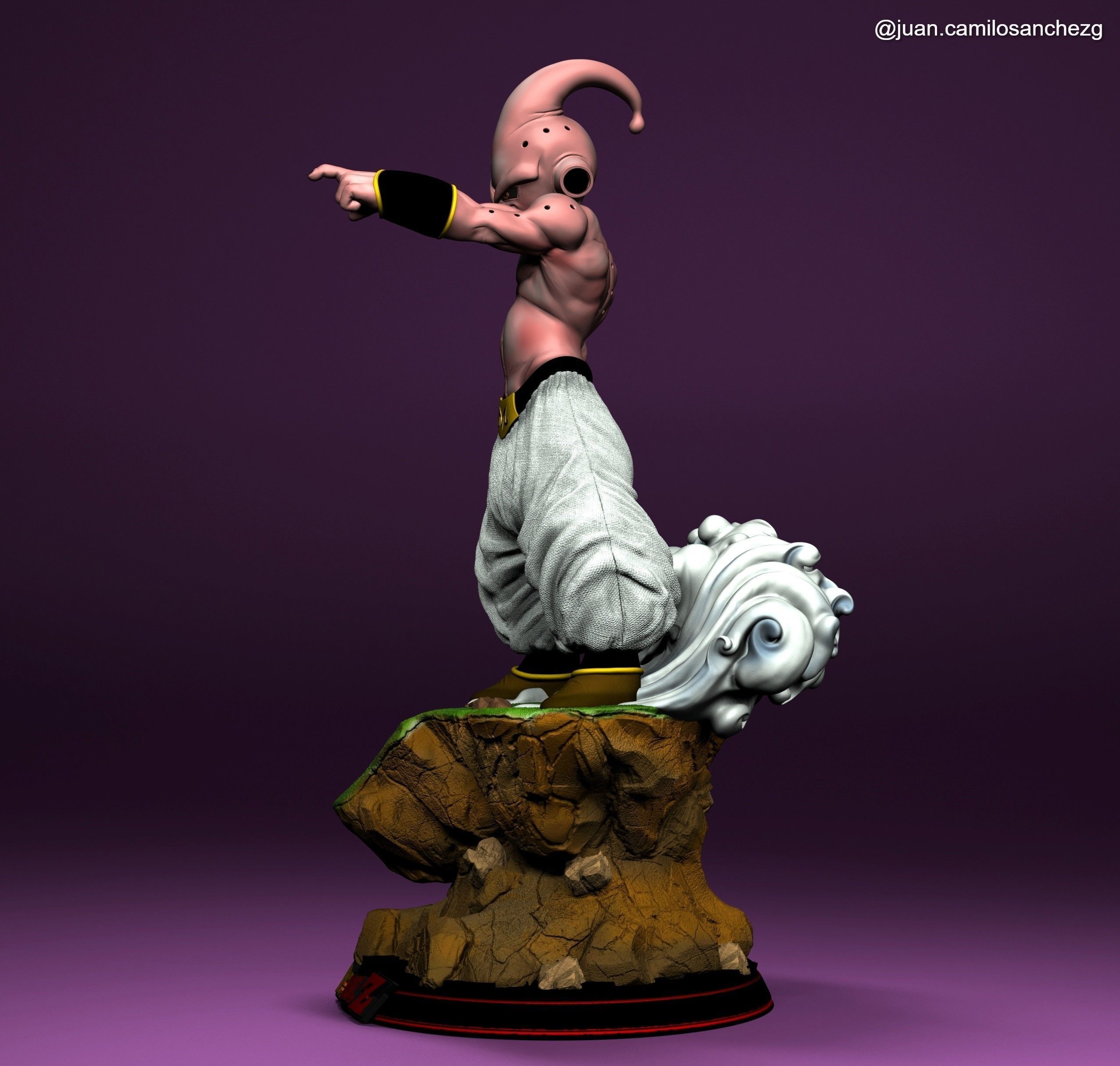 Majin boo Dragon Ball Z 3D print model_5